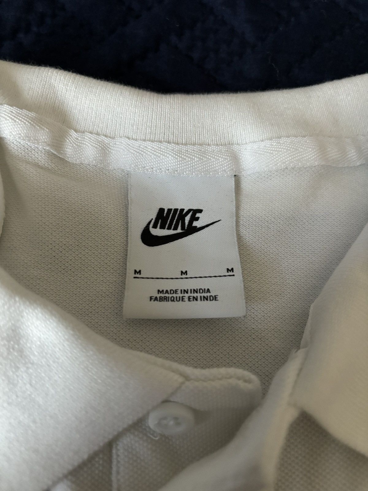 Nike Nike White Polo T-Shirt Size US M / EU 48-50 / 2 - 2 Thumbnail
