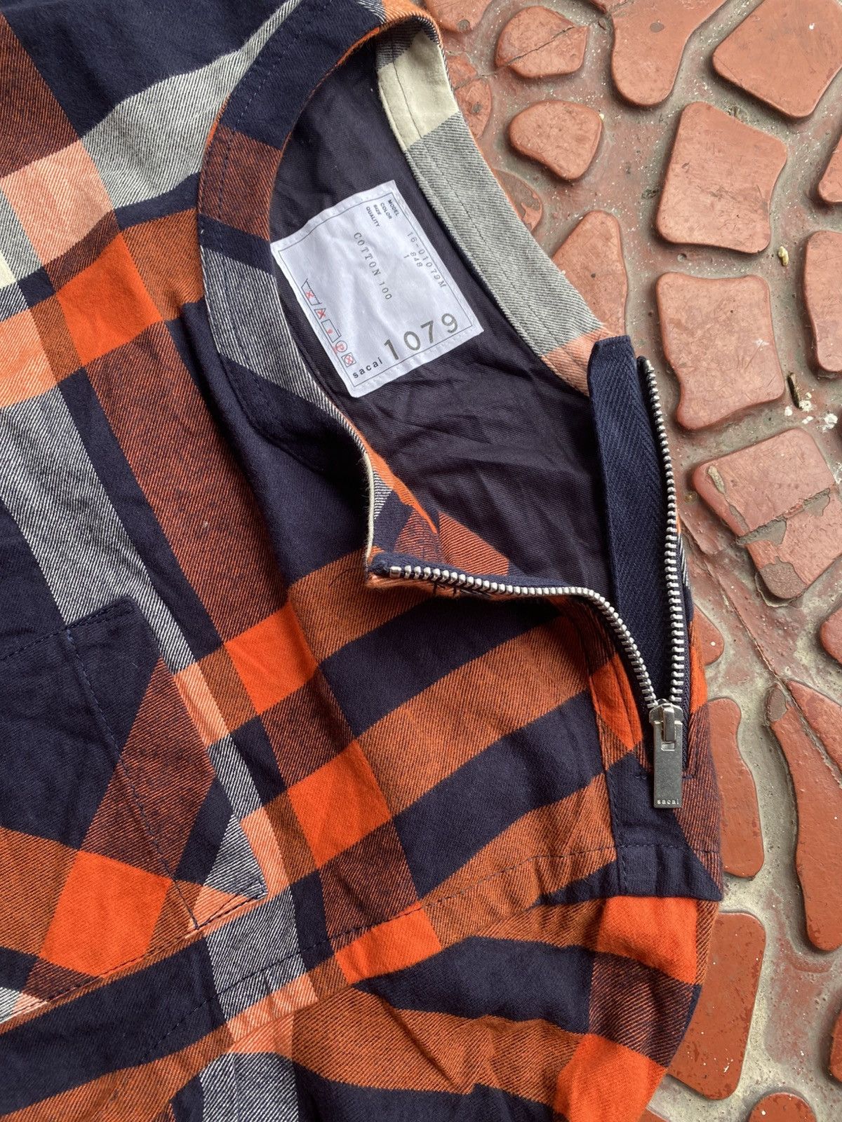 Sacai SACAI JAPAN 2025 PLAID LONG SLEEVE Size S / US 4 / IT 40 - 7 Thumbnail