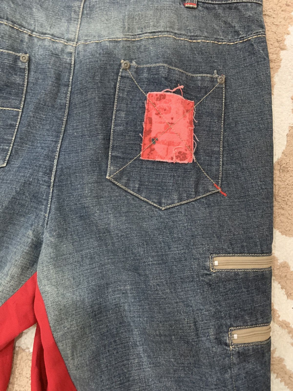 Ecko Unltd. × Vintage Ecko red denim hype jeans Size US 34 / EU 50 - 6 Thumbnail