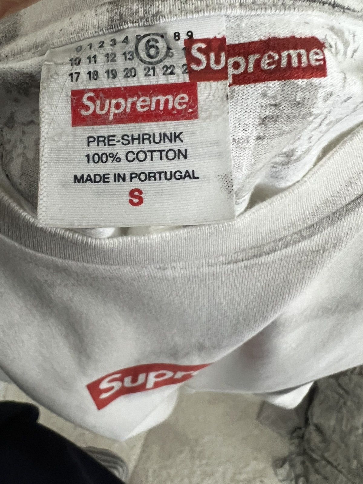 Maison Margiela × Supreme Size Small Supreme MM6 Box Logo Tee Size US S / EU 44-46 / 1 - 4 Thumbnail