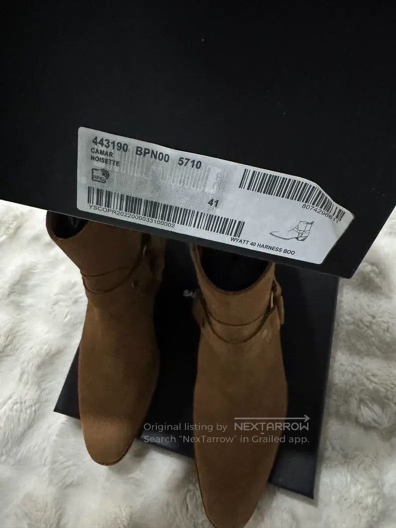 Saint Laurent Paris Saint Laurent Paris Men's suede Chelsea boots with side bu Size US 8 / EU 41 - 8 Thumbnail