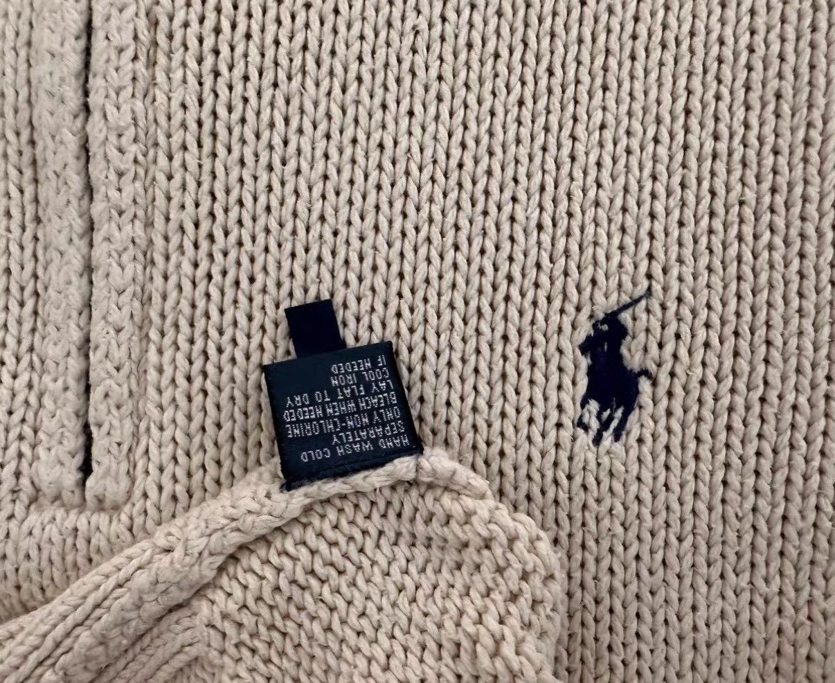 Polo Ralph Lauren Polo Ralph Lauren Zip-Up Knit Sweater Size US L / EU 52-54 / 3 - 3 Thumbnail