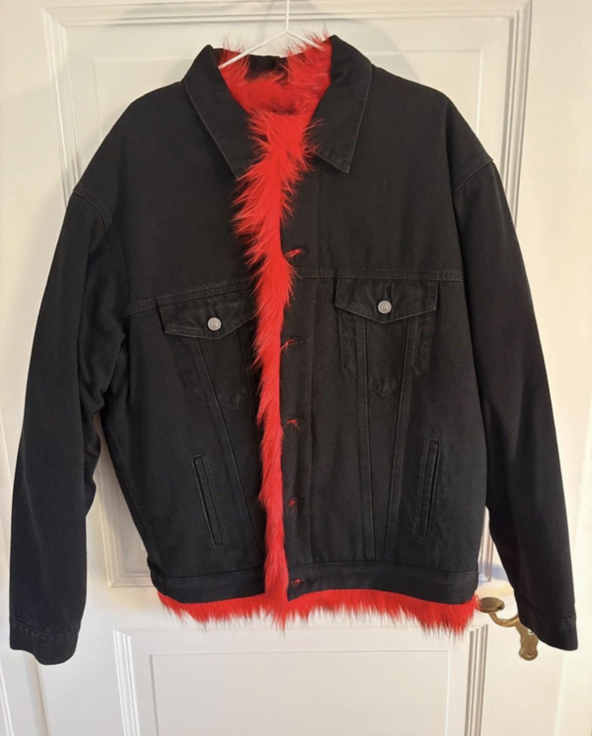 Balenciaga W18 fur lined denim jacket Size US S / EU 44-46 / 1 - 1 Thumbnail