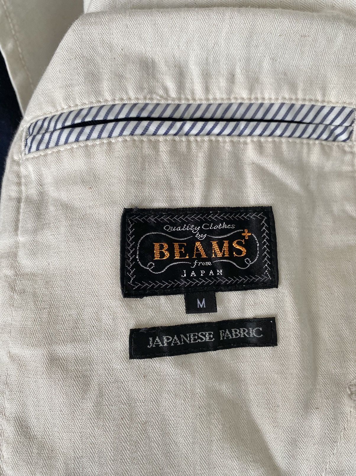 Beams Plus × Japanese Brand Beams from Japan Cotton Navy Blazer Jacket Size: M Size 50S - 7 Thumbnail
