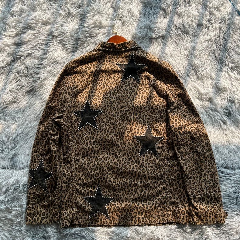 Amiri Amiri 17ss leopard willow nail four-pocket star shirt 2501- Size US M / EU 48-50 / 2 - 2 Thumbnail