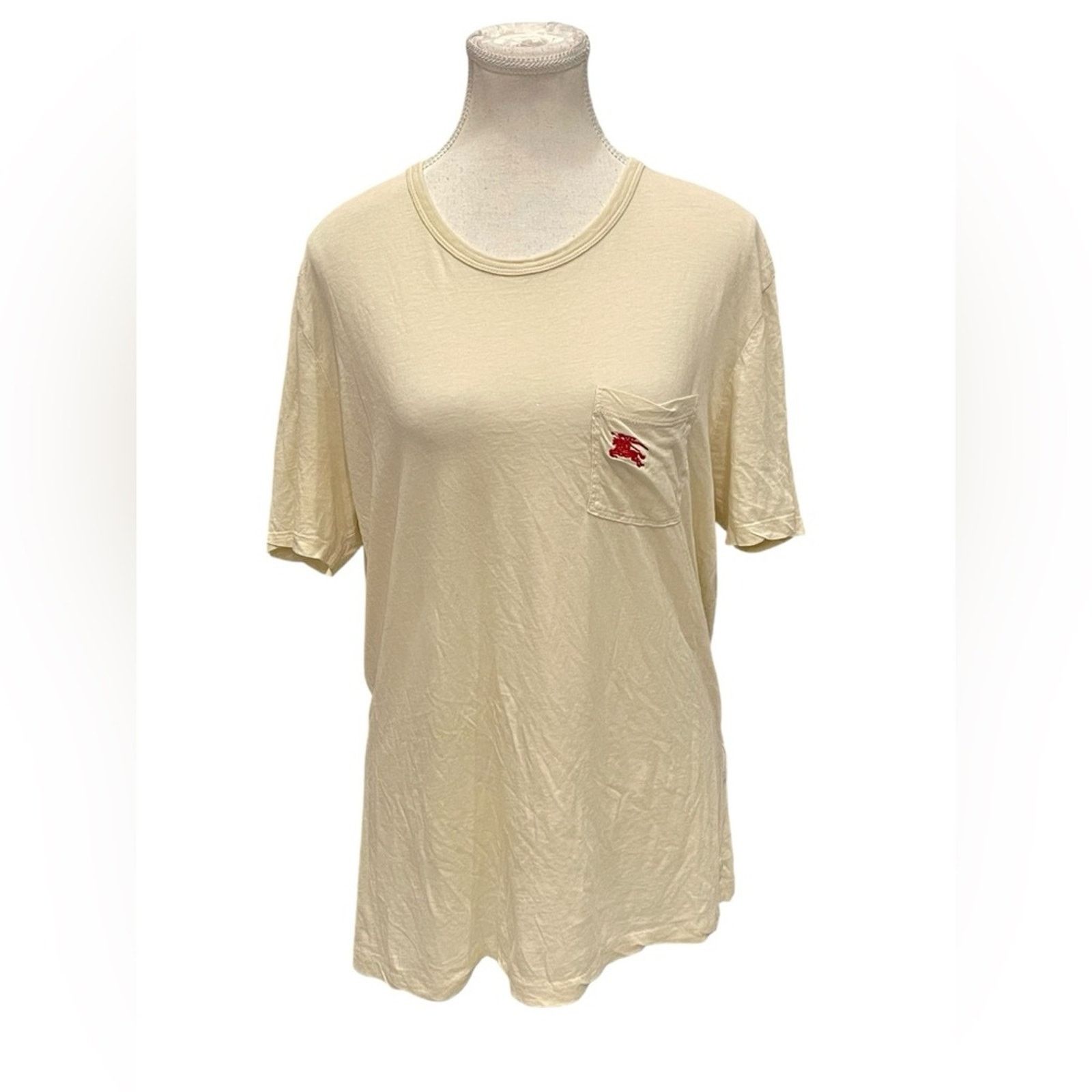 Burberry Burberry Cream Cotton Shirt Size:XL Size XL / US 12-14 / IT 48-50 - 1 Thumbnail