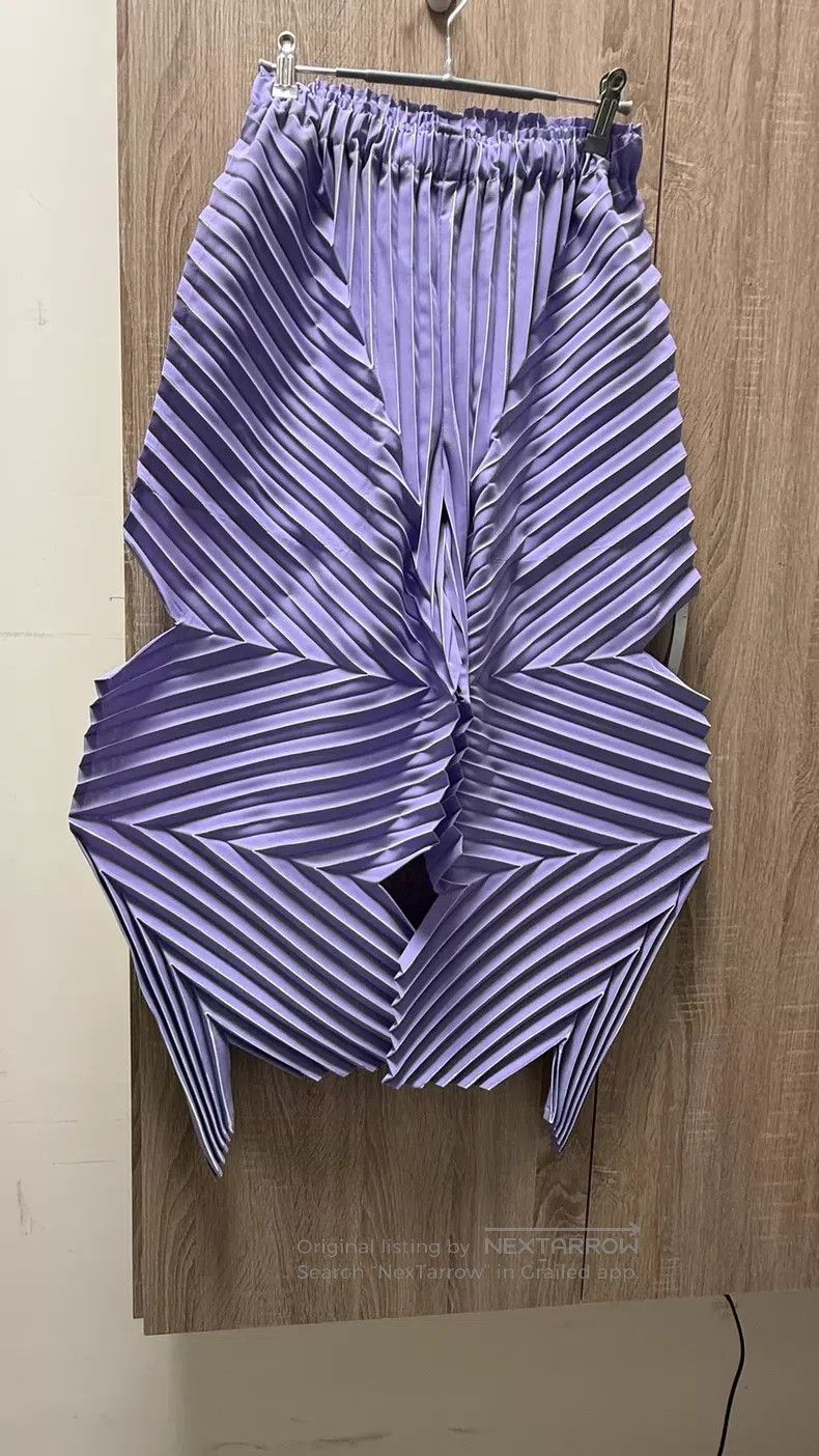 Issey Miyake Issey Miyake size:1 Styling Pants Purple Size 22" - 3 Thumbnail