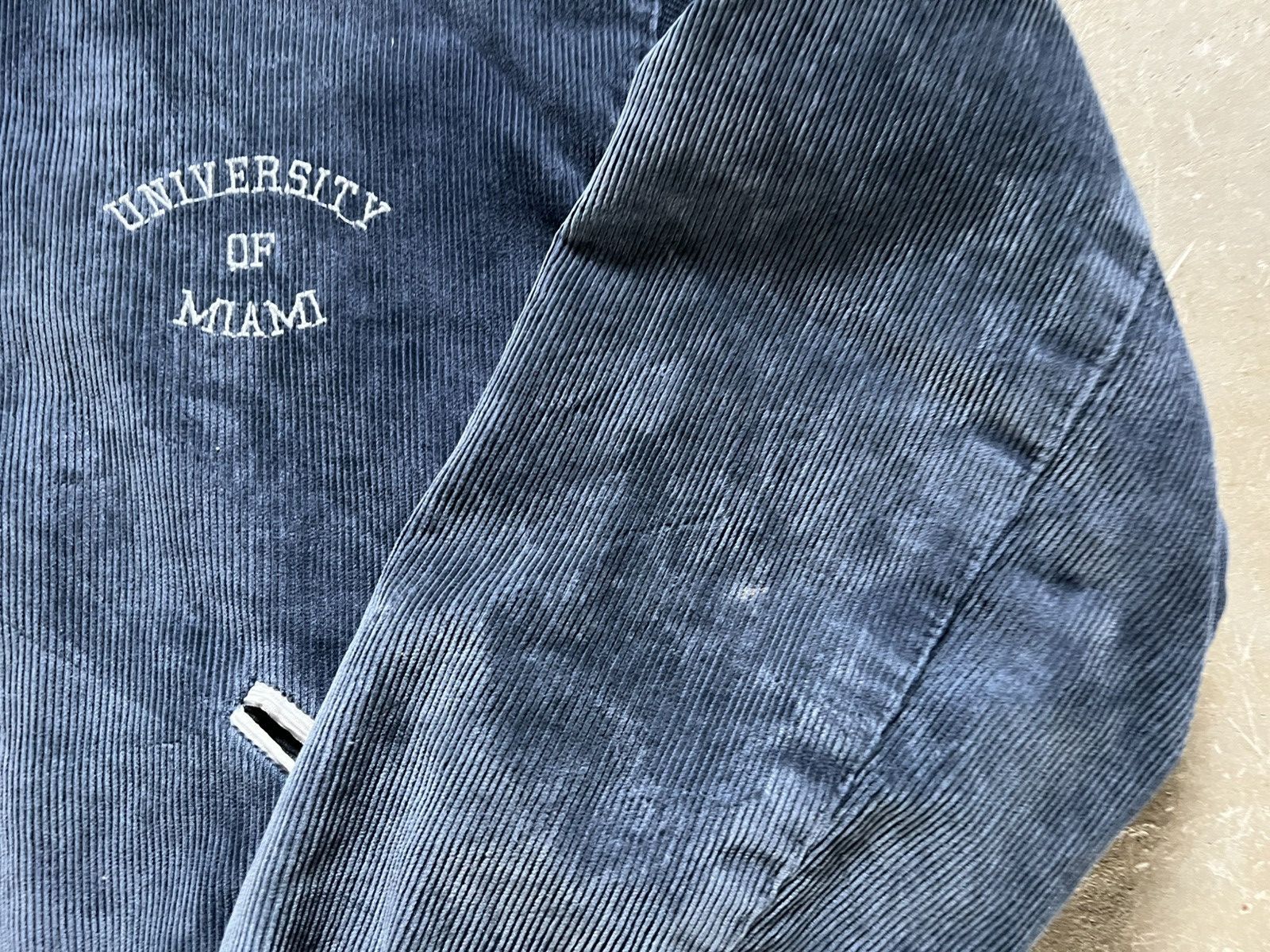 Vintage Vintage University Of Miami Corduroy Varsity Jacket Size US XL / EU 56 / 4 - 9 Thumbnail