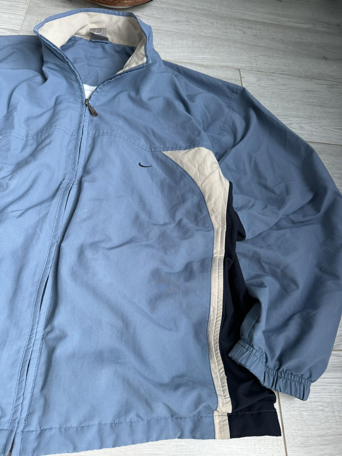 Nike × Vintage Vintage Nike Nylon Track Jacket 90’s Logo Swoosh Size US L / EU 52-54 / 3 - 5 Thumbnail