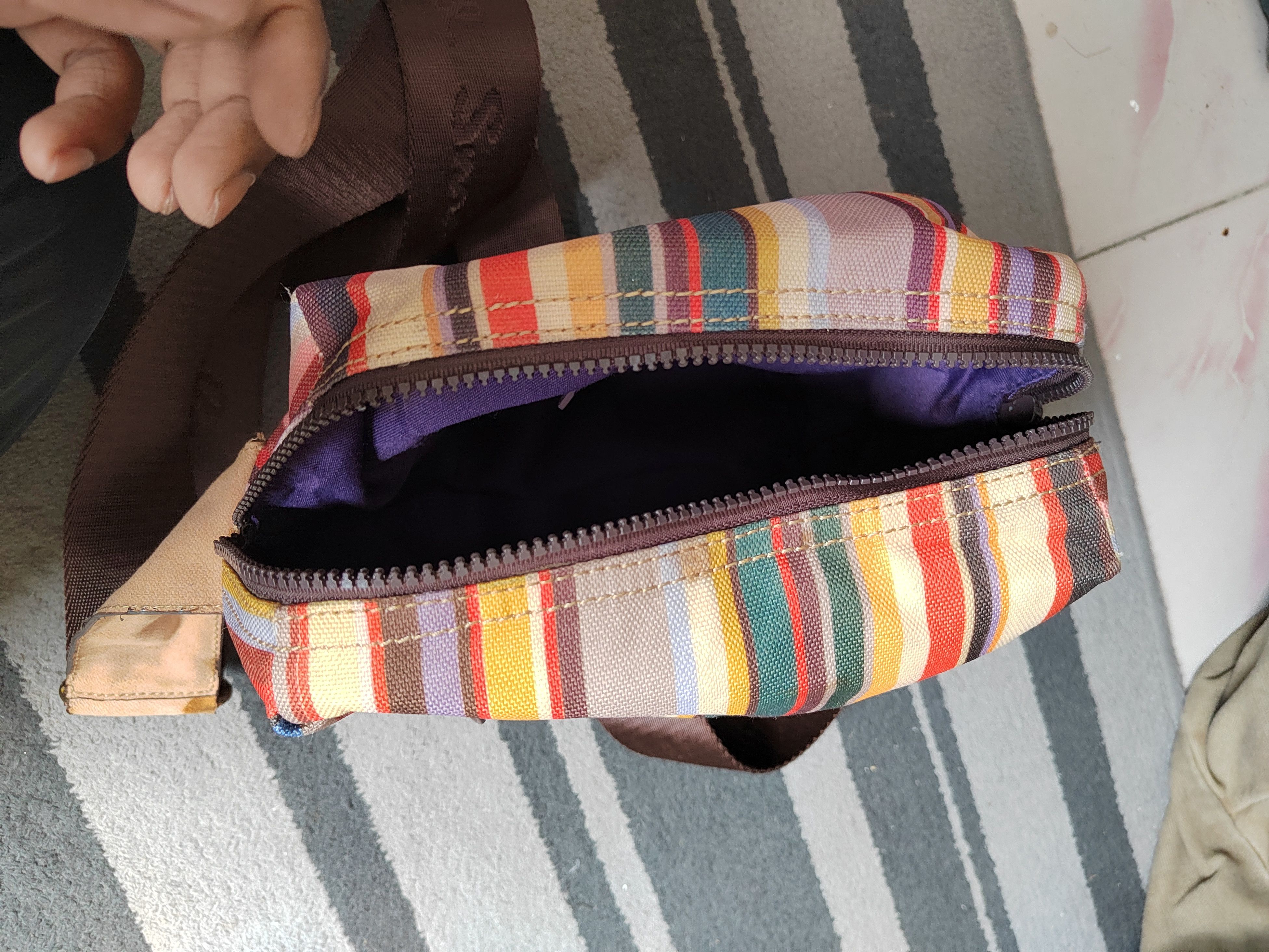 Designer × Paul Smith × Vintage Paul Smith Multicolour Stripes Canvas Bag Size ONE SIZE - 4 Thumbnail
