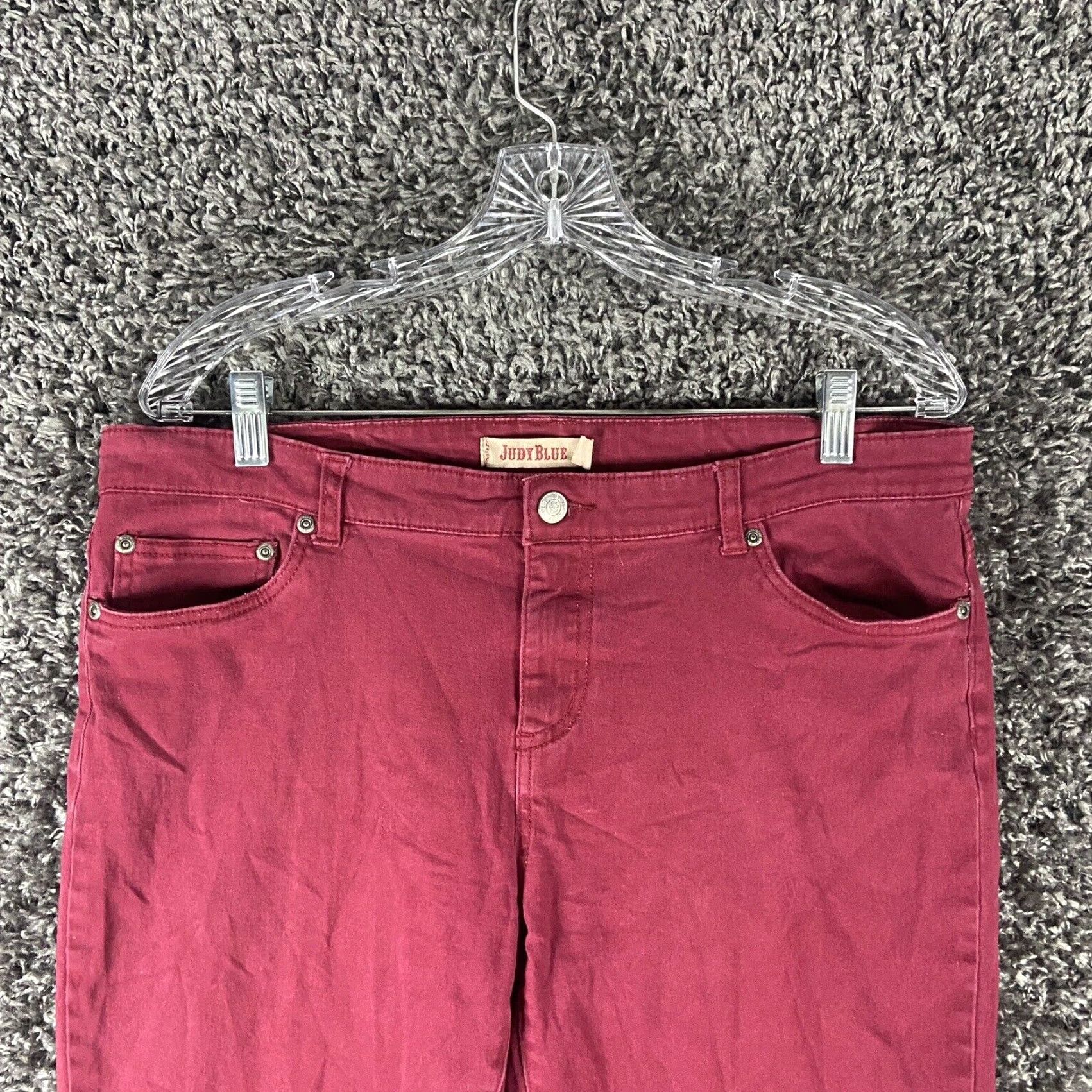 Vintage Judy Blue Skinny Pants Womens 1XL Red Size 40" / US 18 - 4 Thumbnail