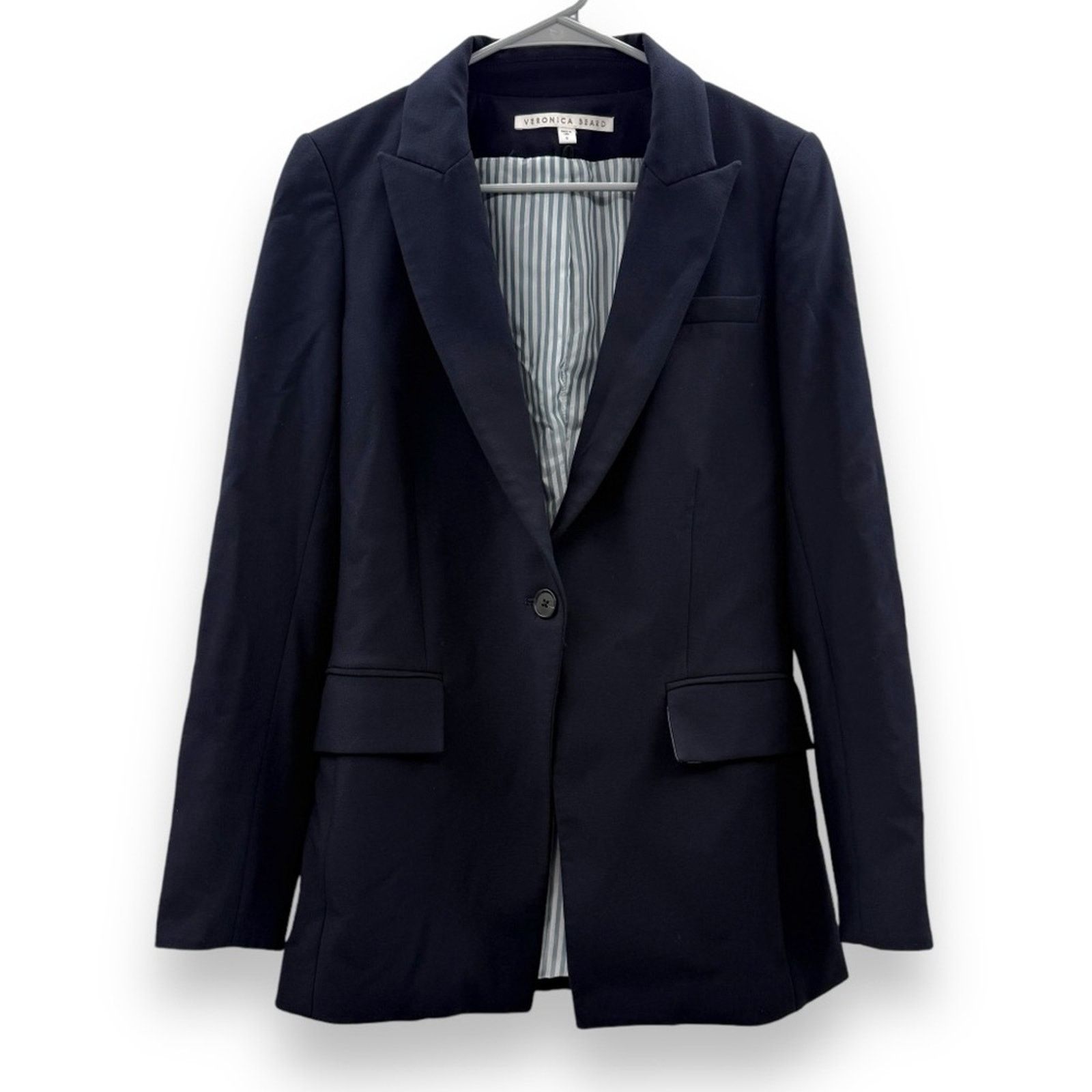 Veronica Beard Veronica Beard Classic Crepe Single Button Blazer Sz 0 Size XS / US 0-2 / IT 36-38 - 2 Thumbnail