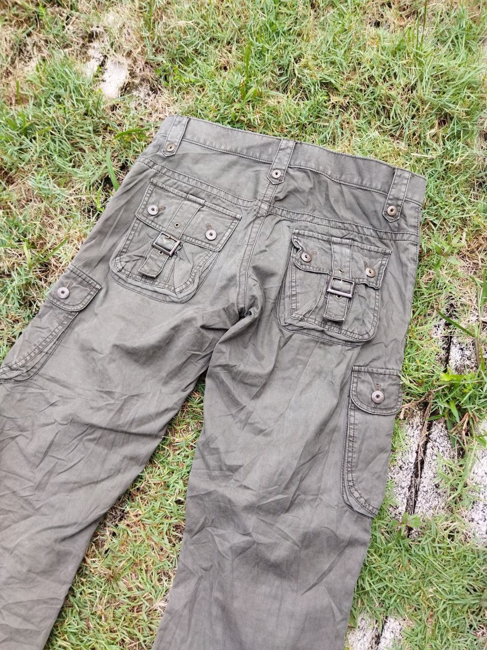 Michel Klein Vintage Michel Klein Double Knee Flared Tactical Pants Size US 31 - 9 Thumbnail