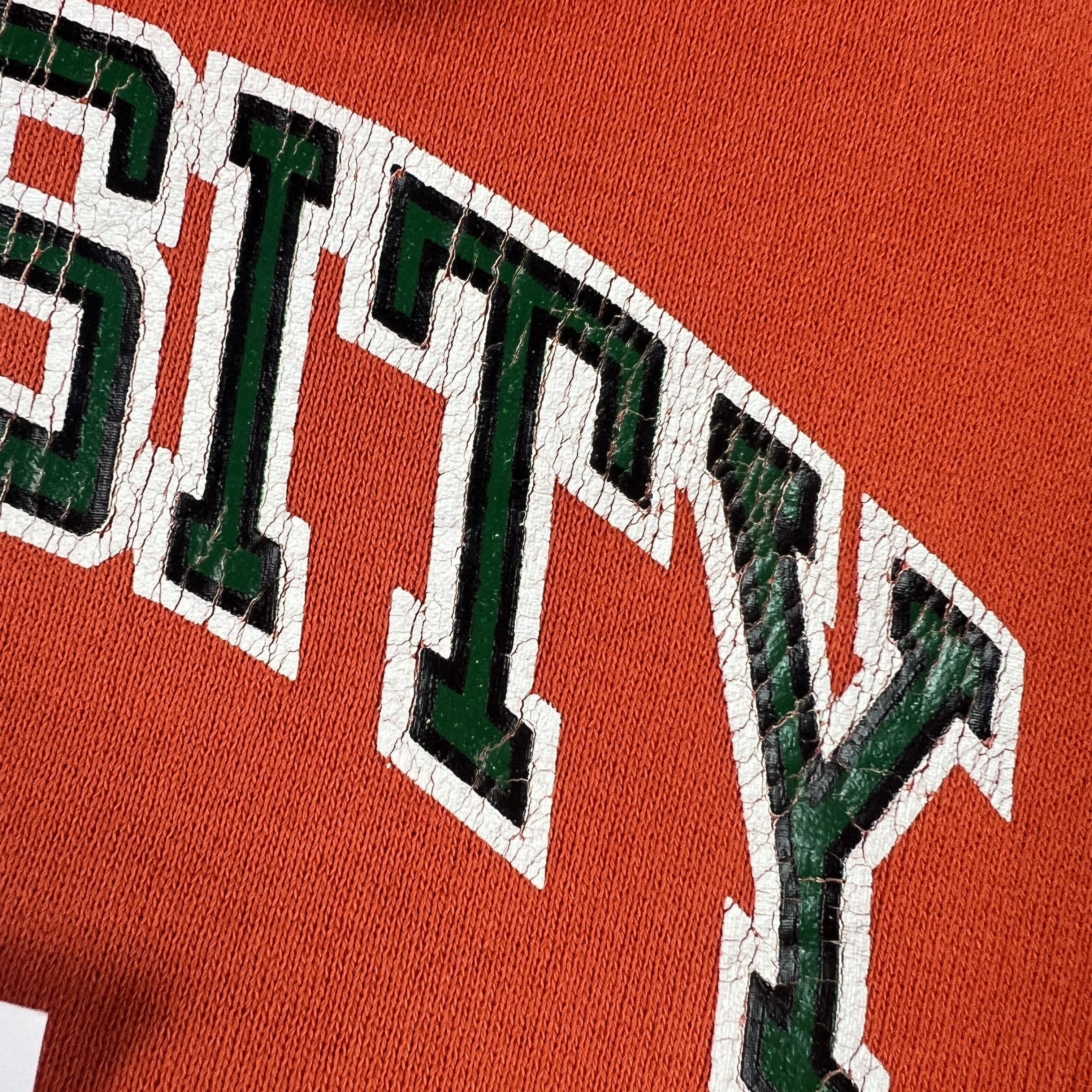 Soffe VTG 80s Miami Hurricanes Sweatshirt Orange Crewneck USA Size US M / EU 48-50 / 2 - 5 Thumbnail