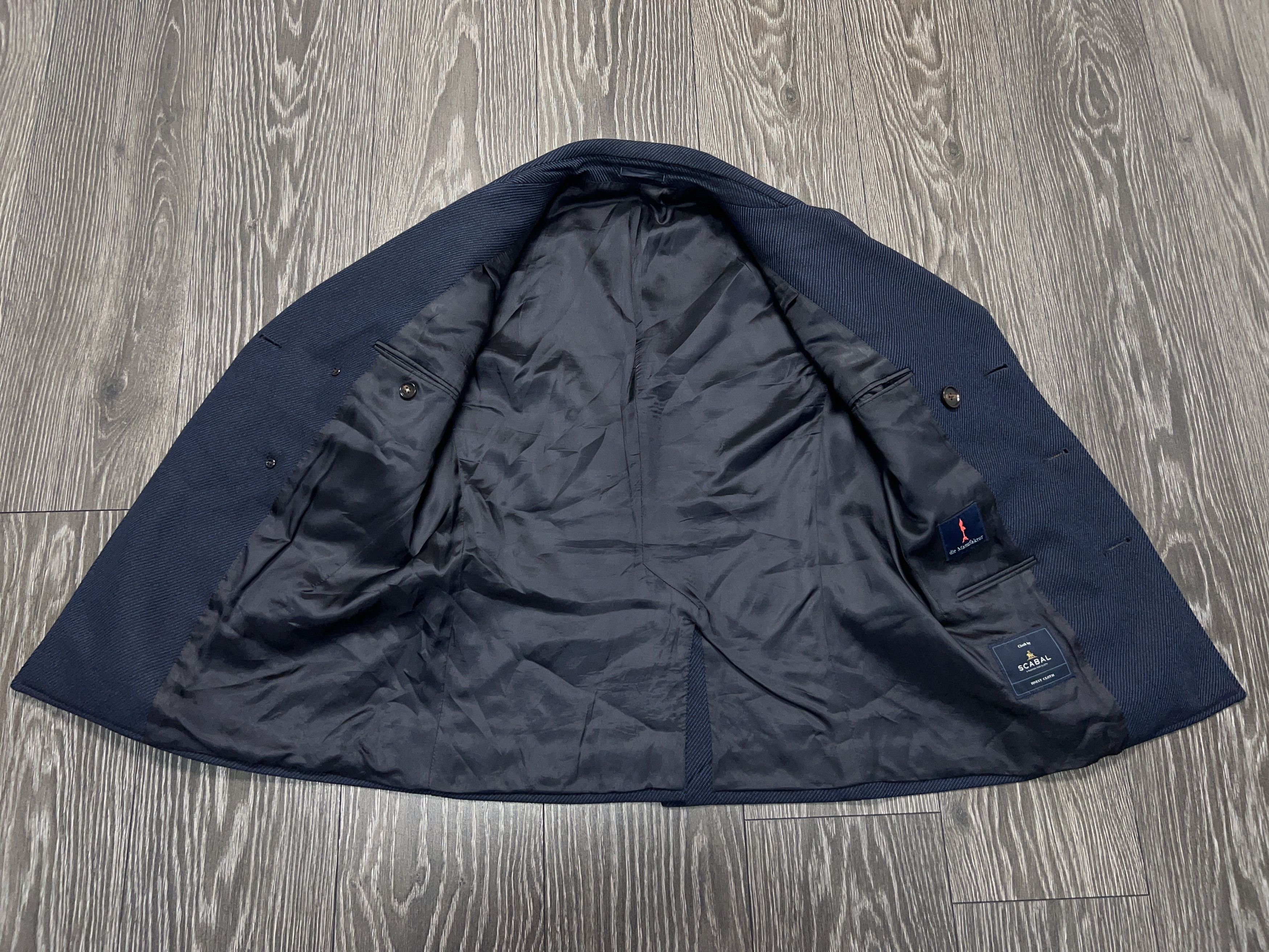 SCABAL Die Manufaktur Double Breasted Coat Jacket Wool Size 46/48R Size US S / EU 44-46 / 1 - 11 Thumbnail