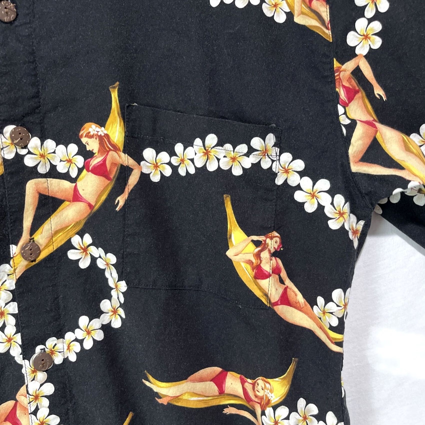 Vintage VINTAGE Murf Mens Shirt XL Hawaiian Floral Short Sleeve Button-Up Collared Beach California XLGirls? Size US XL / EU 56 / 4 - 6 Thumbnail