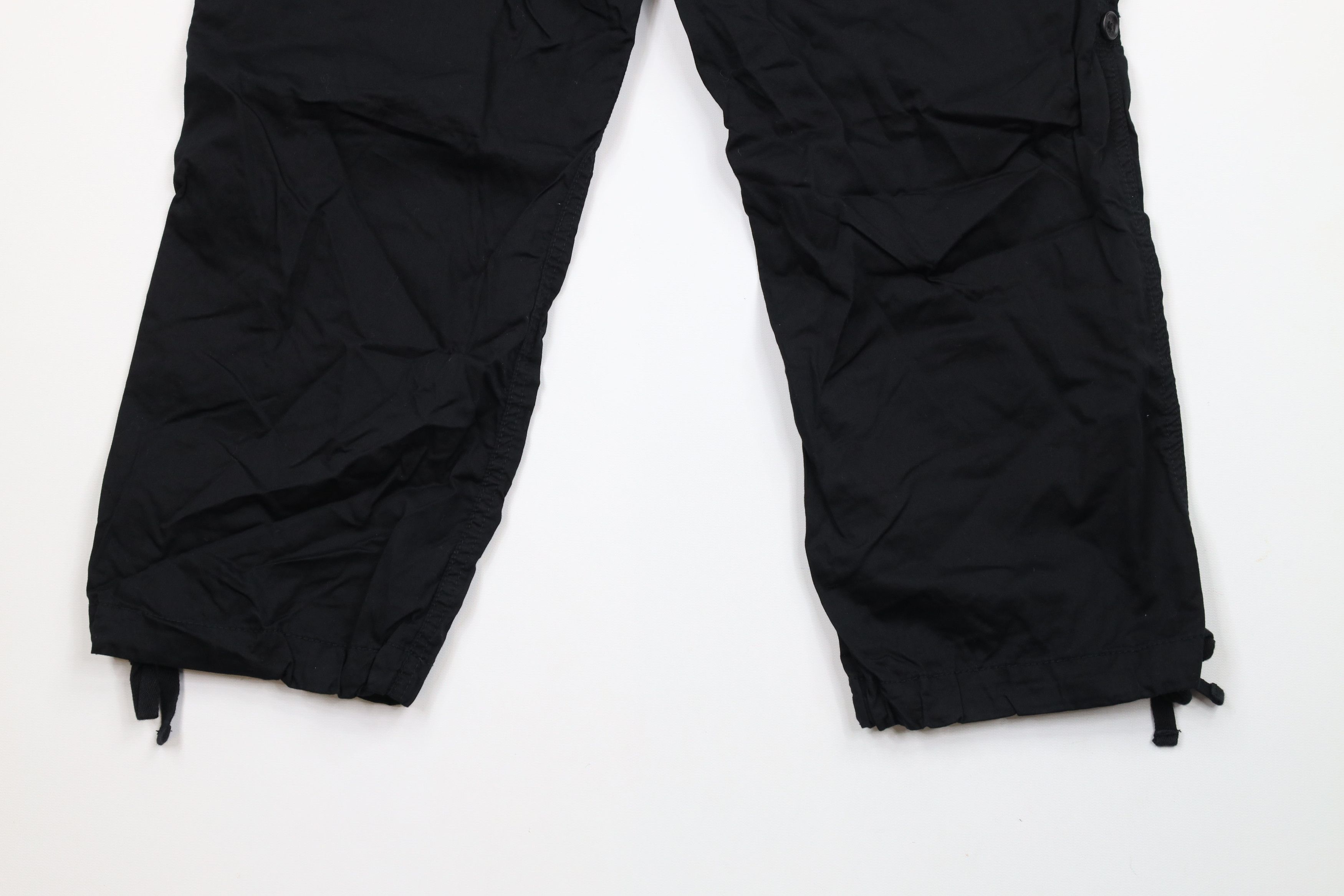 Armani Exchange × Vintage New Armani Exchange Roll Cuff Capris Shorts Black Cotton Size 31" - 11 Thumbnail