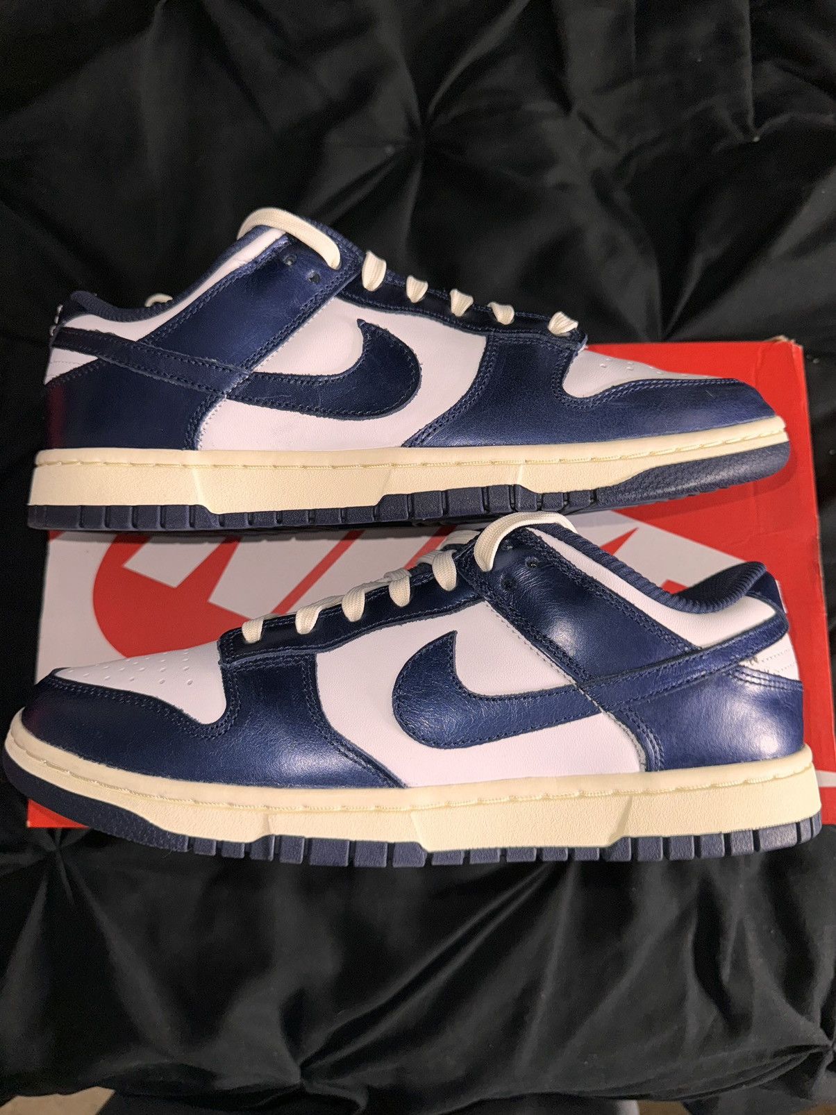 image of Nike Dunk Premium Navy Blue Women’S Sz10 Men’S Sz8.5 Shoes, Women's