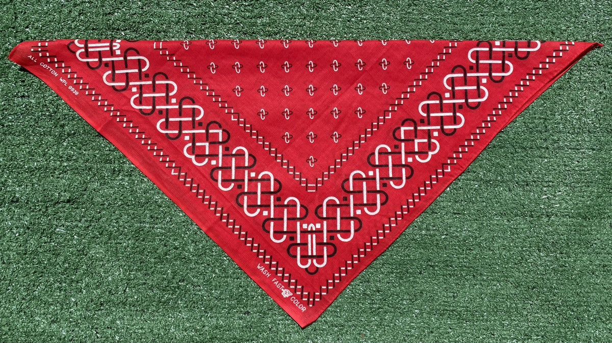 Other VTG 70s Fast Color Tiger Head Label Red Knot Bandana Size ONE SIZE - 3 Thumbnail
