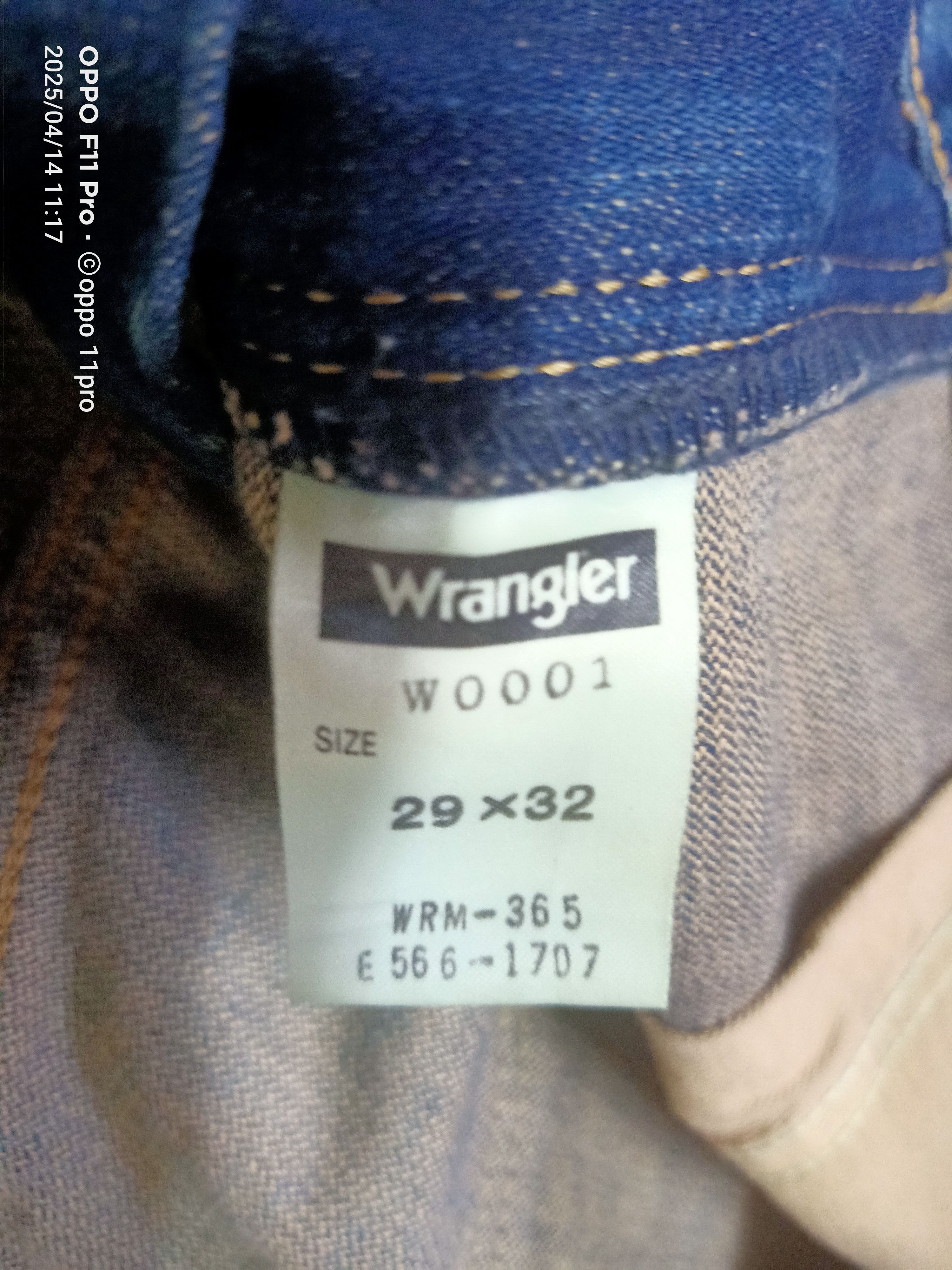 If Six Was Nine × Le Grande Bleu (L.G.B.) × Wrangler Wrangler Vtg Euro Fit Flare Denim Non Selvedge Size US 30 / EU 46 - 20 Thumbnail