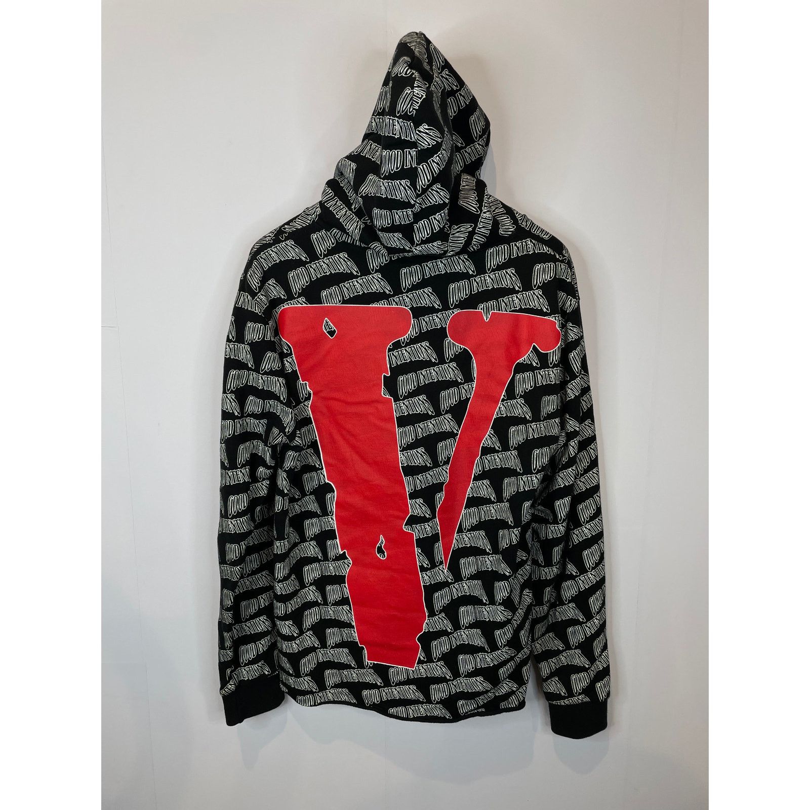 Vlone VLONE Nav Good Intentions All Over Hoodie Used Large Size US L / EU 52-54 / 3 - 3 Thumbnail