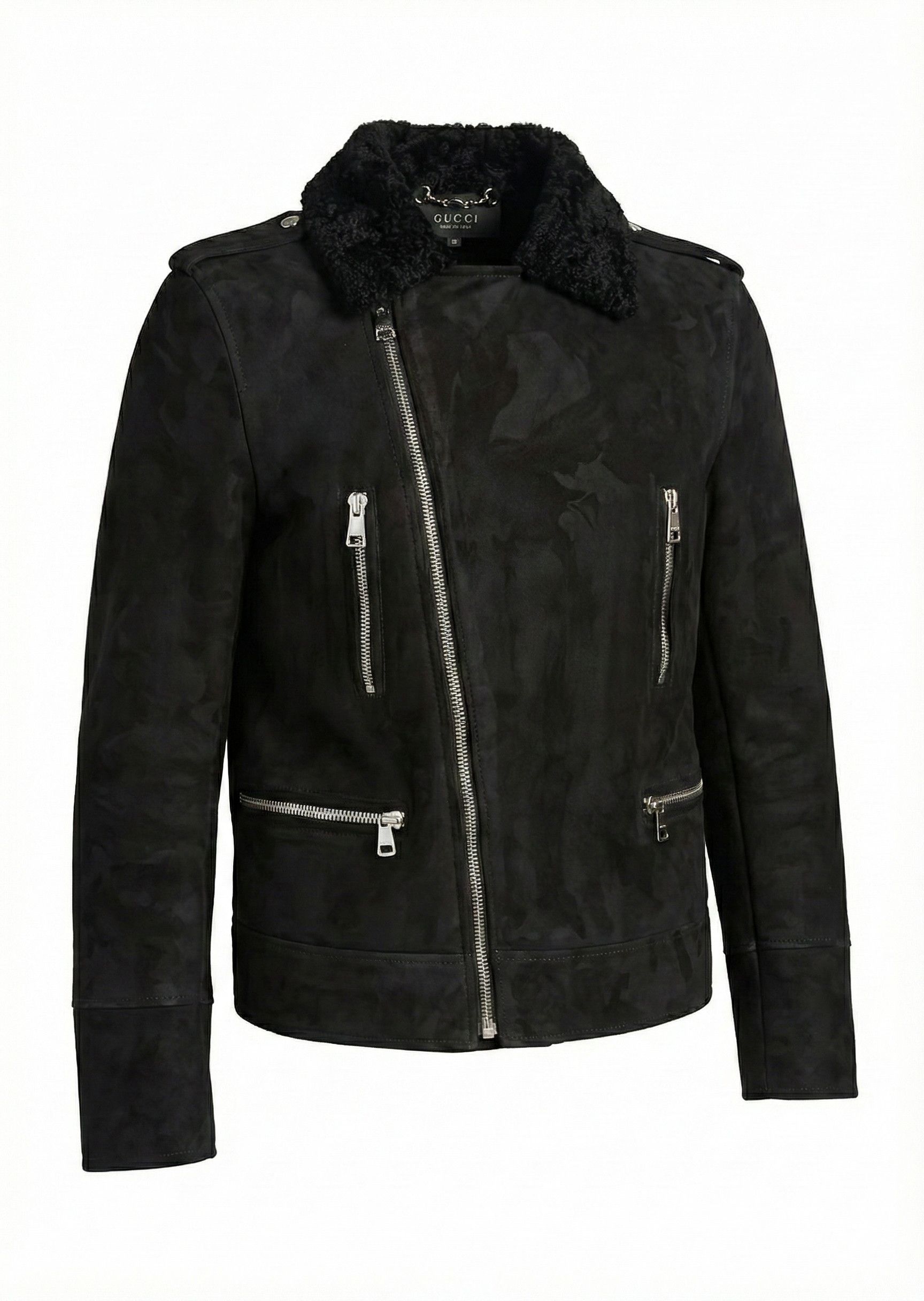 Gucci HEAVY SHEARLING SUEDE LEATHER JACKET Size US S / EU 44-46 / 1 - 1 Thumbnail