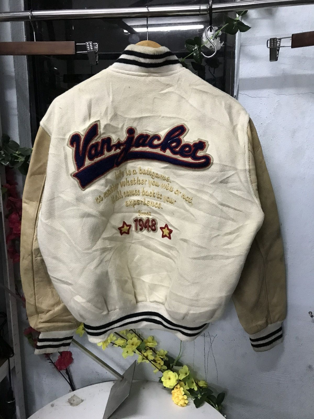 VAN JAC VARSITY LEATHER NICE JACKET
