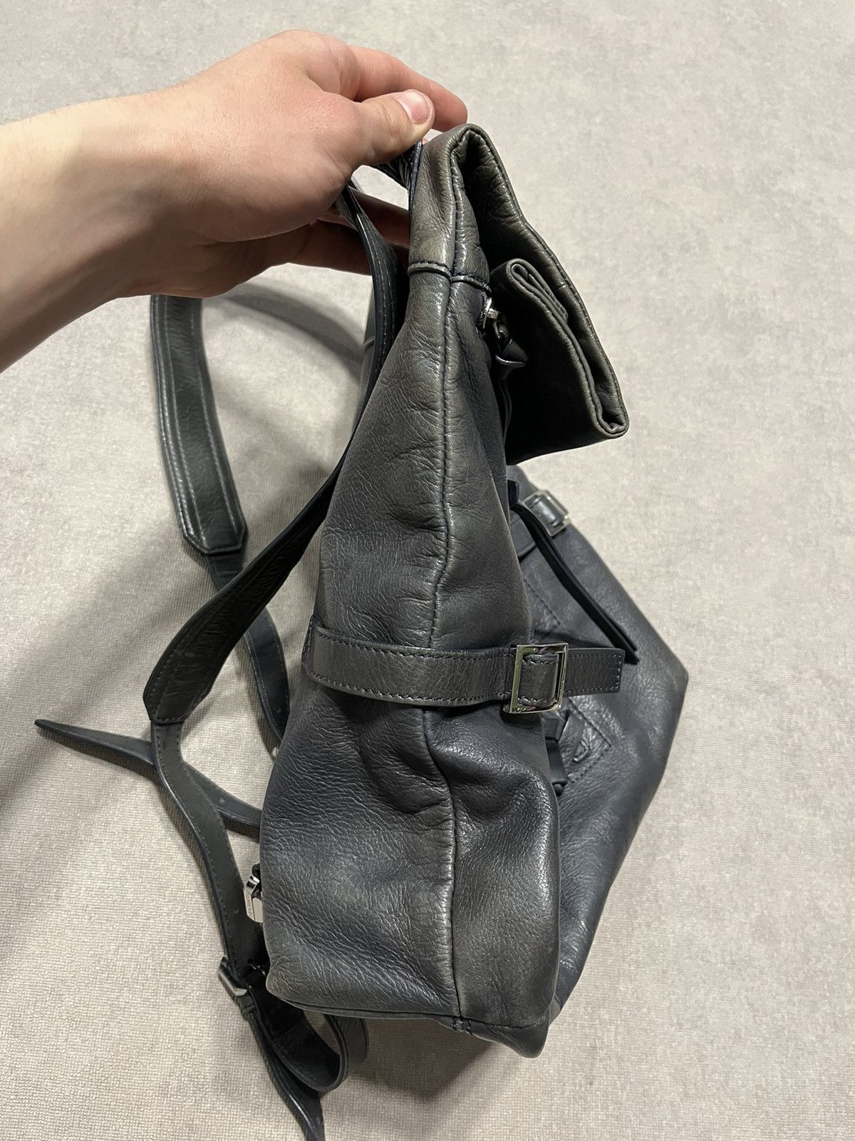 Max Mara Max&co Womens Leather Backpack Bag Vintage Y2K Handle Mara Size ONE SIZE - 7 Thumbnail