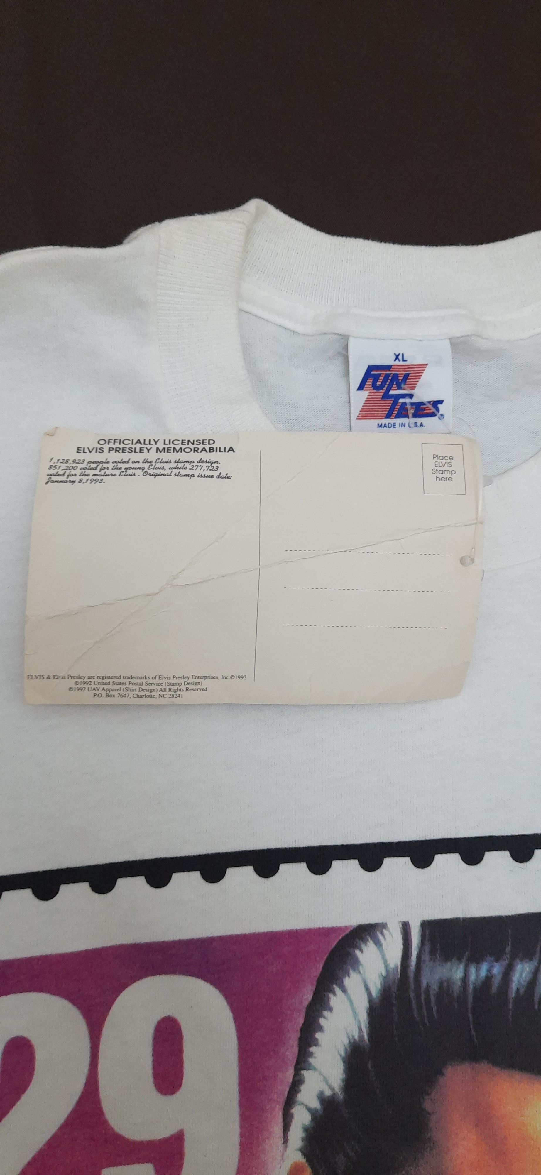 Vintage Vintage 1992 Elvis Presley T Shirt Size US XL / EU 56 / 4 - 6 Thumbnail
