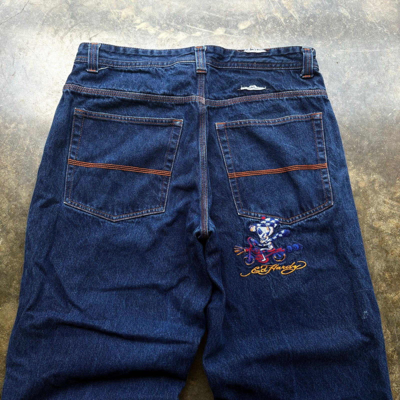 Ed Hardy × Vintage Crazy Vintage JNCO Style Ed hardy Carpenter Jeans Size US 38 / EU 54 - 3 Thumbnail