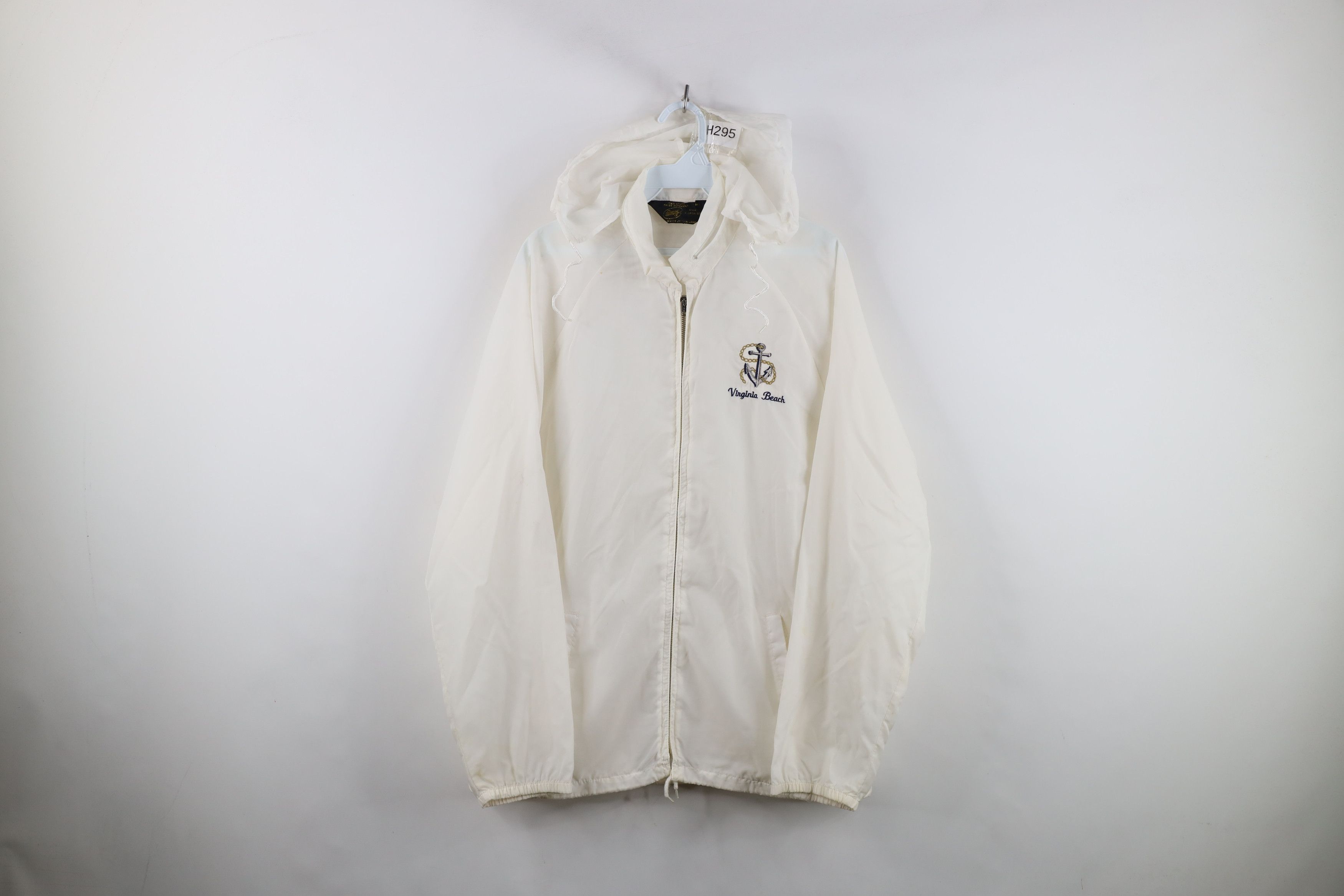Vintage Vintage 70s 80s Beach Sailing Hooded Windbreaker Jacket USA Size US M / EU 48-50 / 2 - 1 Thumbnail