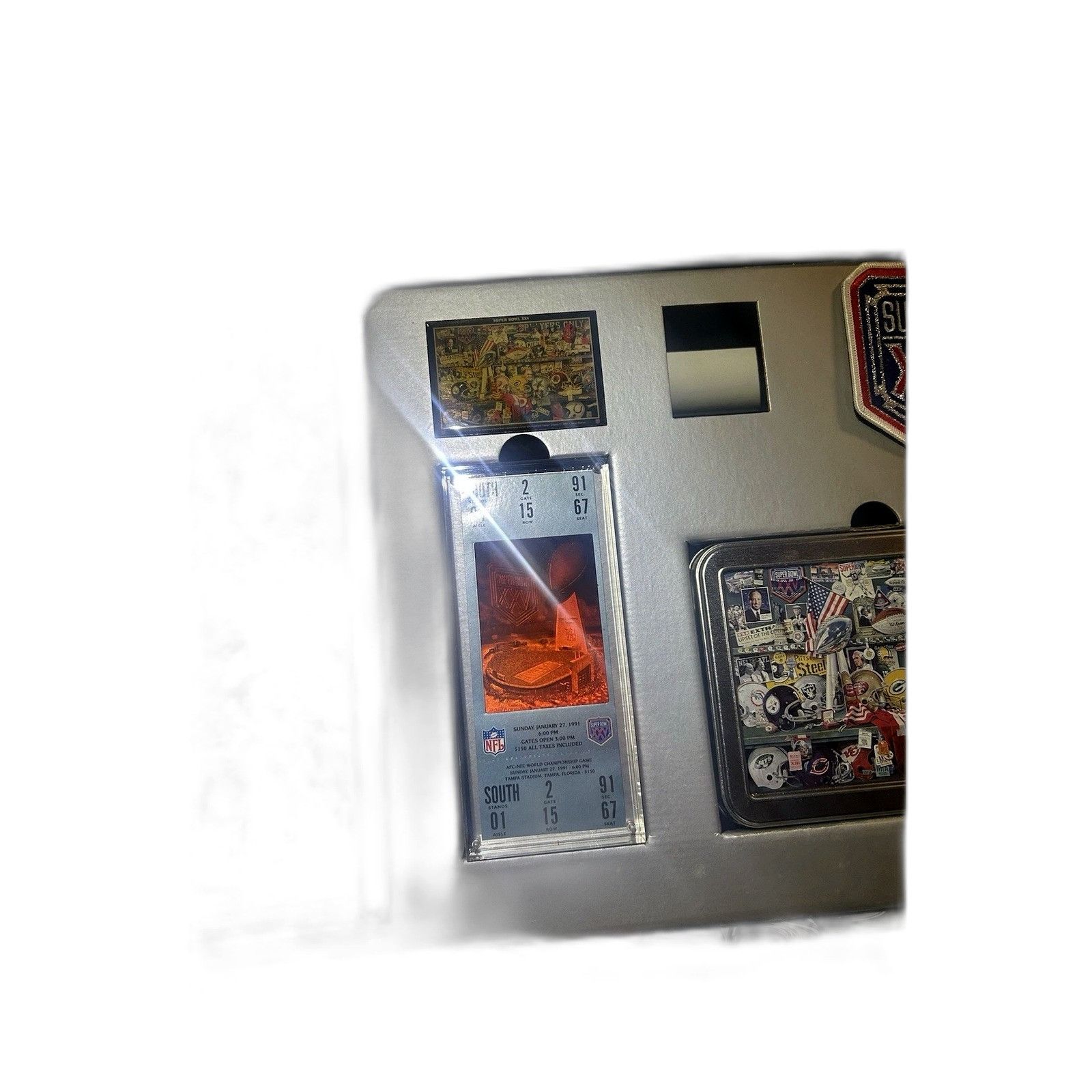 Vintage Super Bowl XXV Anniversary Commemorative Collection Box Set Size US XXS / EU 40 - 3 Thumbnail