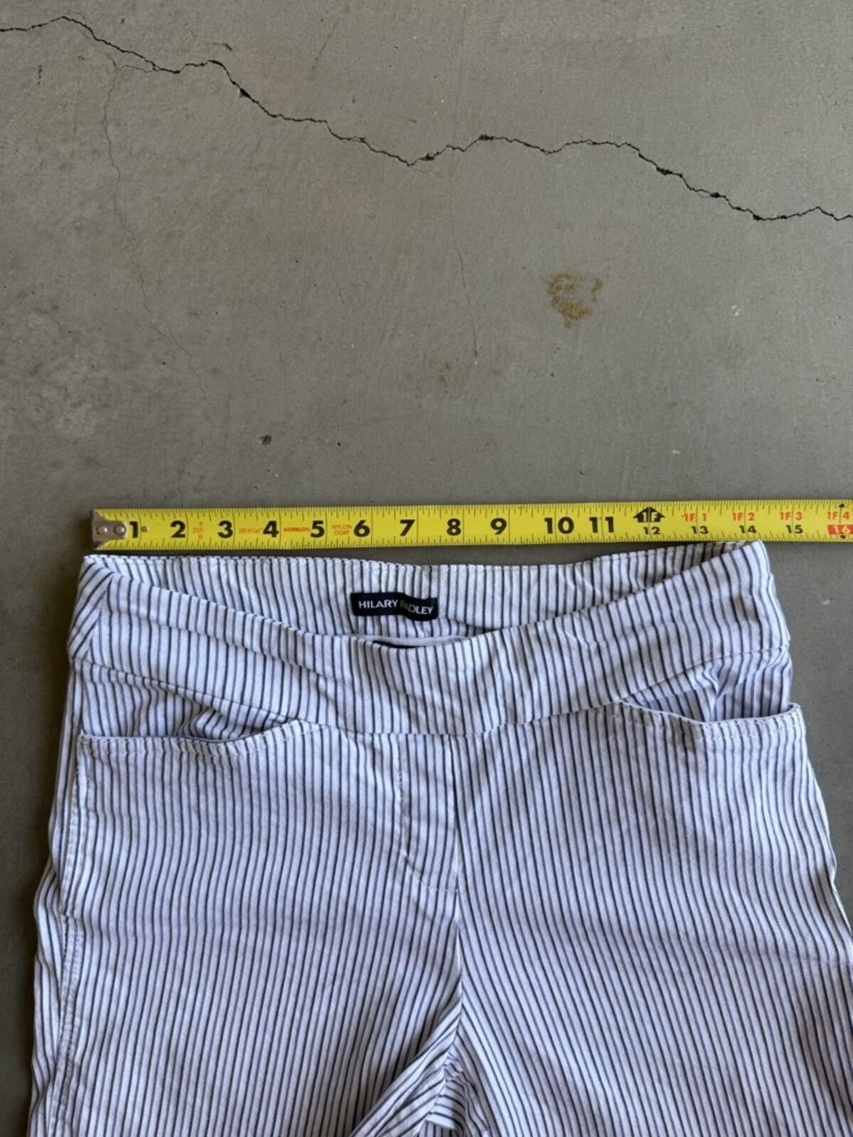 Other Hilary Radley / Stripe Bermuda Shorts / Blue White Striped Size 32" / US 10 / IT 46 - 7 Thumbnail
