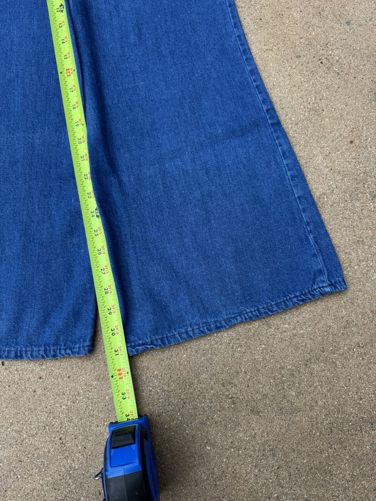 Vintage Vintage 70’s Militaries Equipments Bellbottom Jeans 24x31 Size 24" / US 00 / IT 34 - 8 Thumbnail