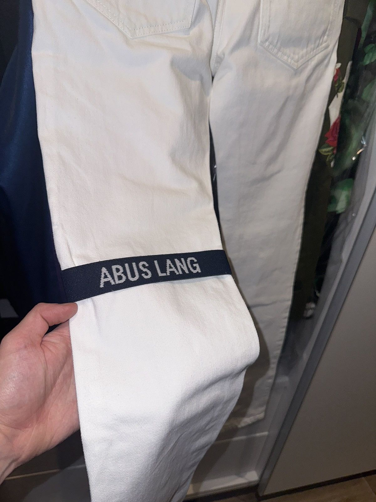 Raf Simons × Sterling Ruby Raf Simons Abus Lang White Denim Size US 29 - 2 Thumbnail