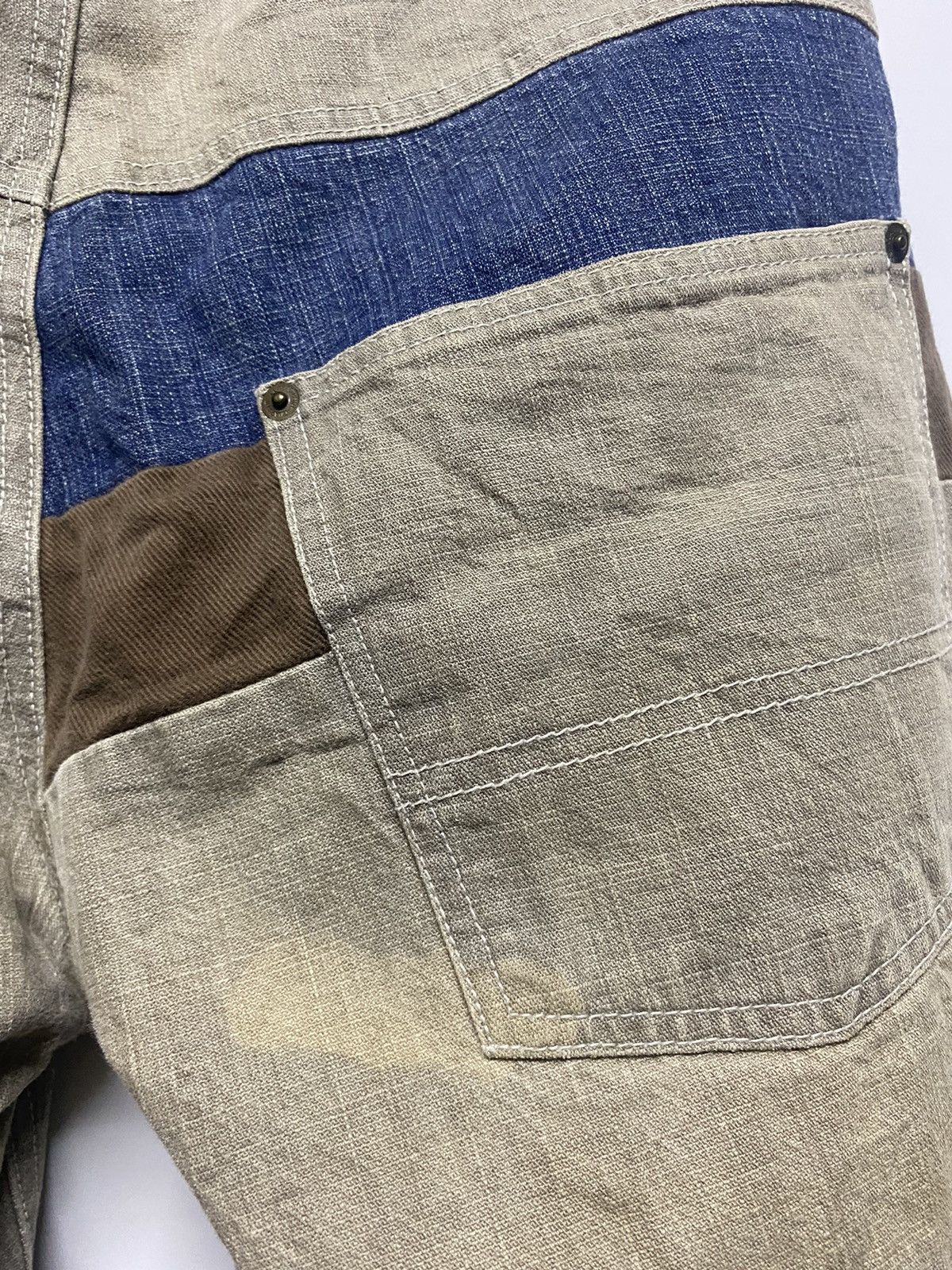 Japanese Brand Monitor Graphic Design Wear Denim Patches Jeans Pants Size US 30 / EU 46 - 7 Thumbnail