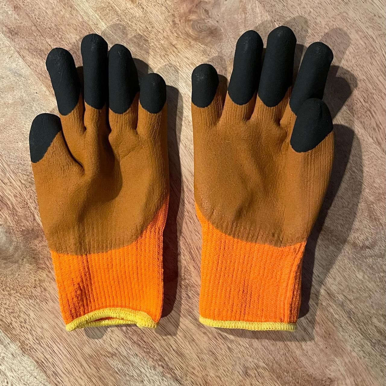 130 World 1c 130 - Orange Work Gloves Size - LARGE Size ONE SIZE - 2 Thumbnail