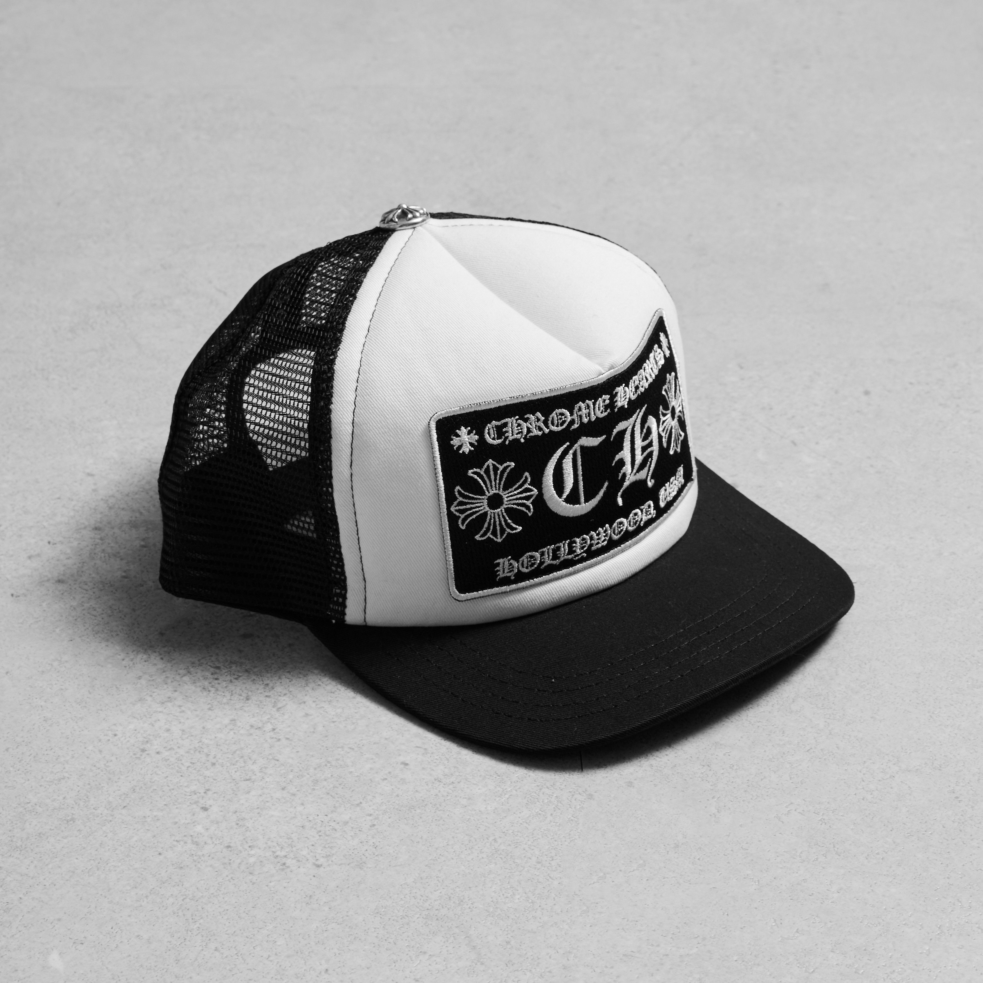 Chrome Hearts Trucker Cap CH Black/White