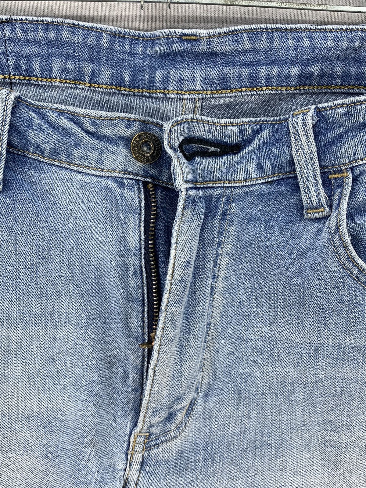 Japanese Brand C17 Distressed Light Wash Denim Jeans Pants Size US 31 - 15 Thumbnail