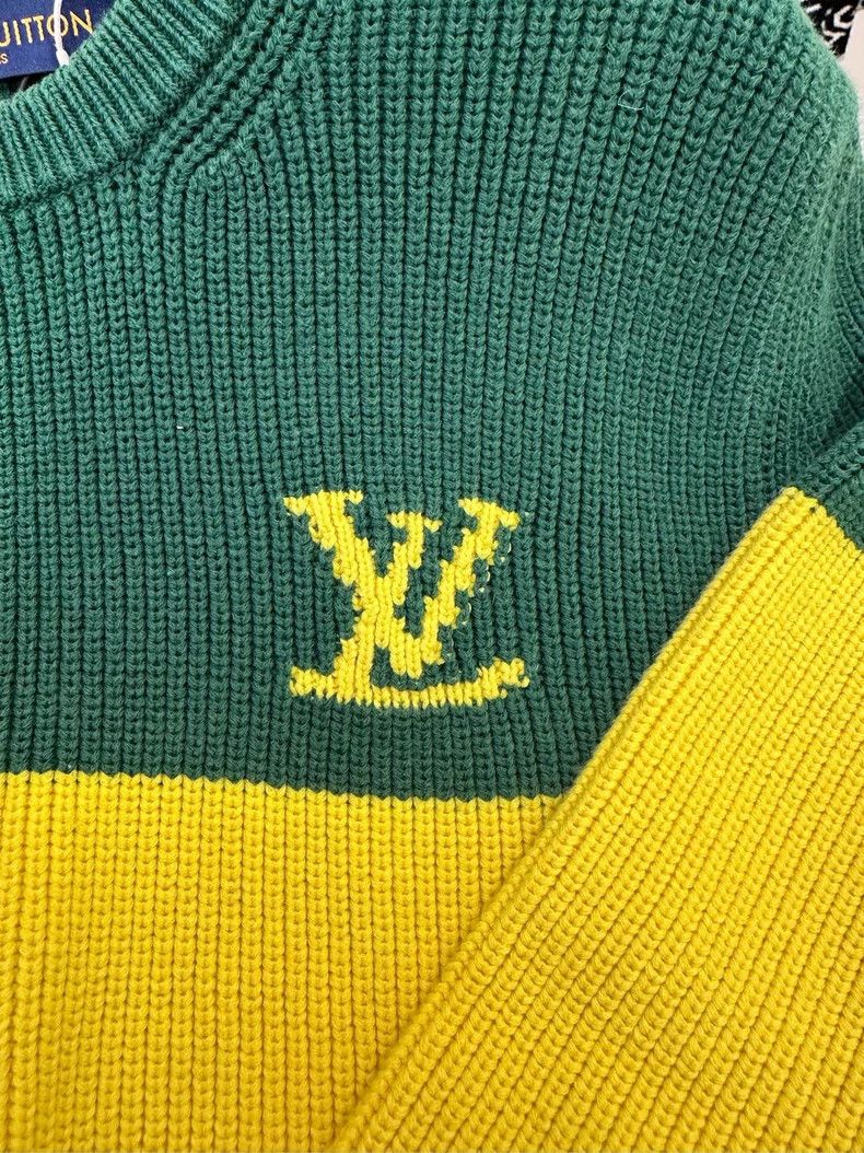 Louis Vuitton Louis Vuitton Knitted traffic light color-block logo sweate Size US L / EU 52-54 / 3 - 6 Thumbnail
