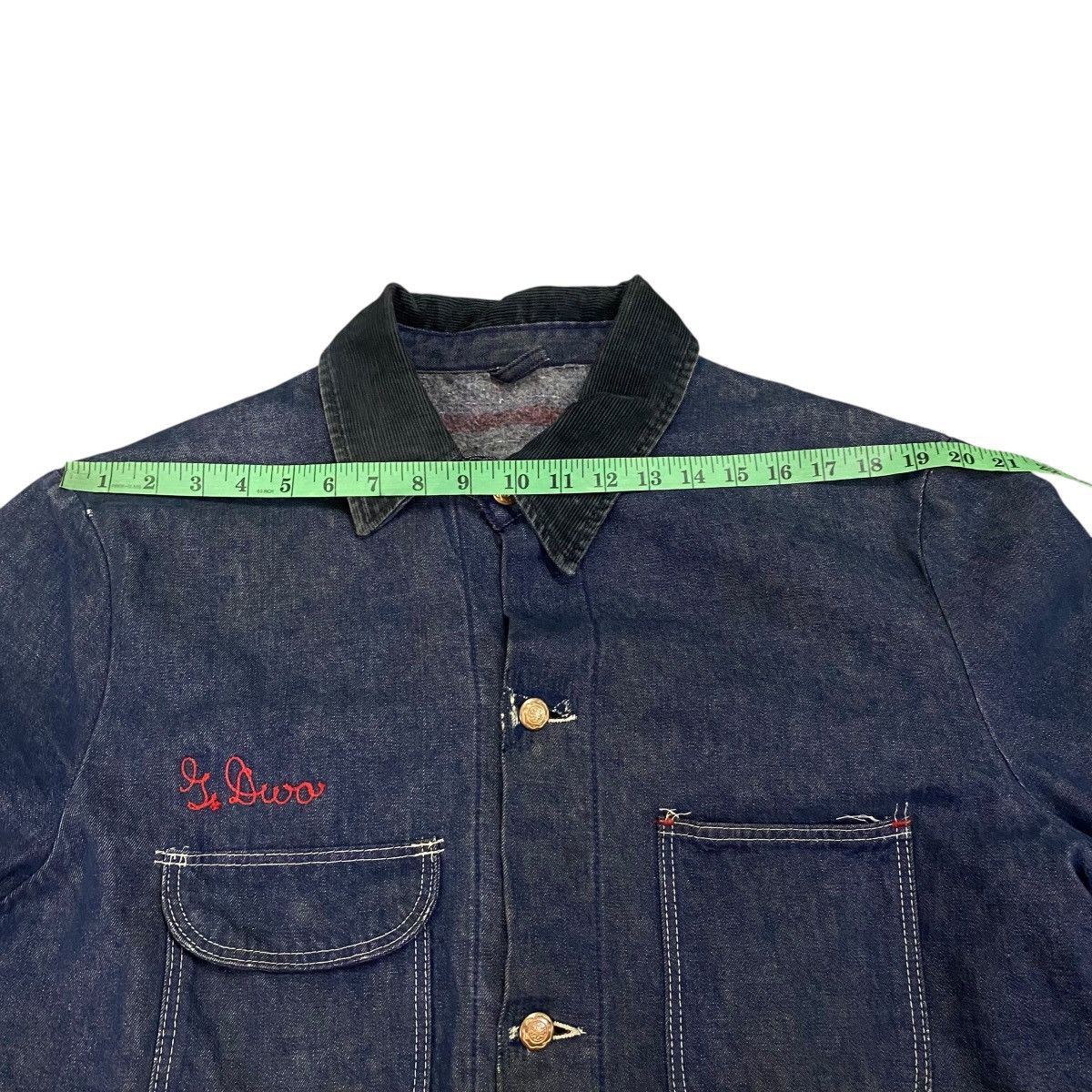 Wrangler Vintage Men’s 1950s Wool Blanket Lined Blue Bell Denim Size US L / EU 52-54 / 3 - 17 Thumbnail