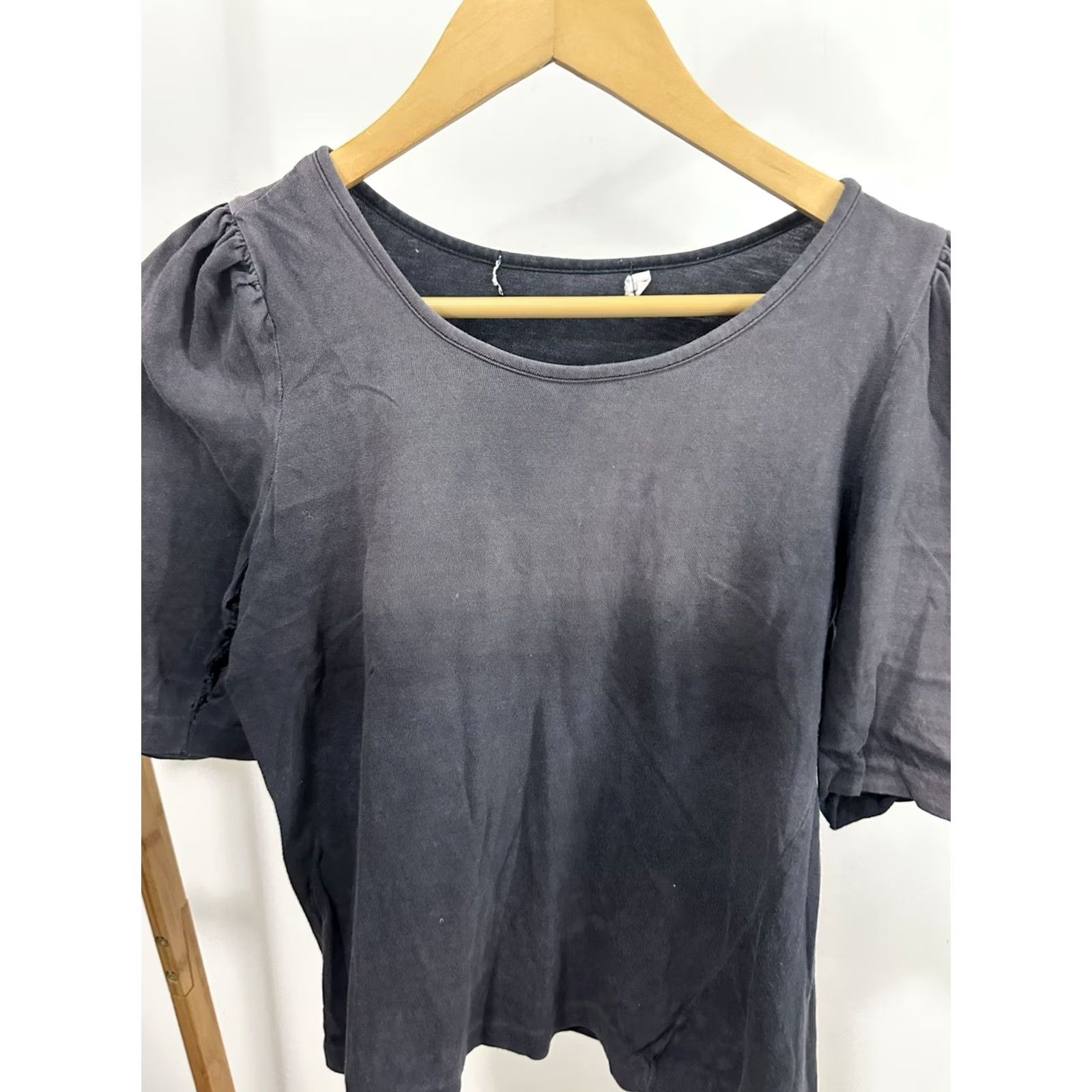 Vintage VTG Gradient Sun Faded Women's Worn WIP Work Cropped Top Shirt Blouse M Size M / US 6-8 / IT 42-44 - 4 Thumbnail
