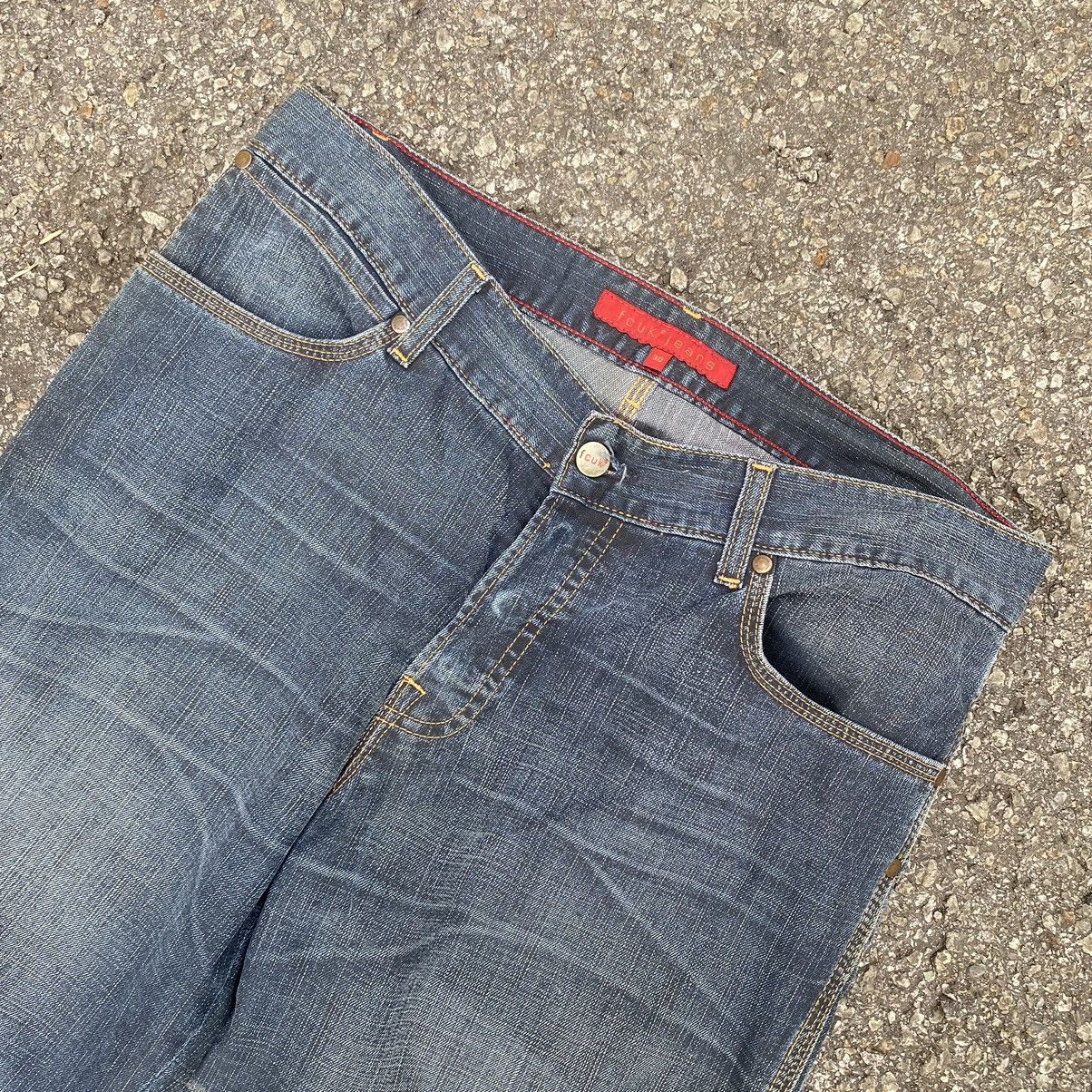Hysteric Glamour Flare Jeans Fcuk Denim Boot Cut Pants Size US 30 / EU 46 - 4 Thumbnail