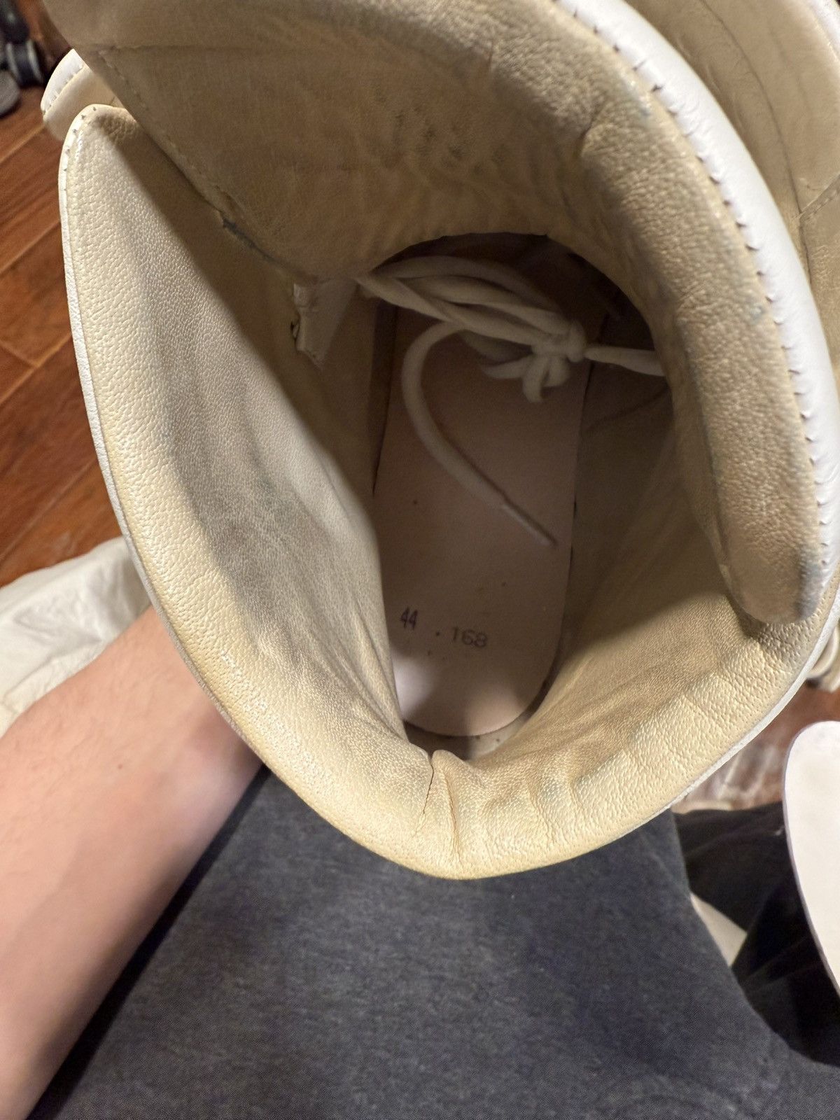 Maison Margiela Maison Margiela Future White High Top Leather Sneakers 44 Size US 11 / EU 44 - 9 Thumbnail