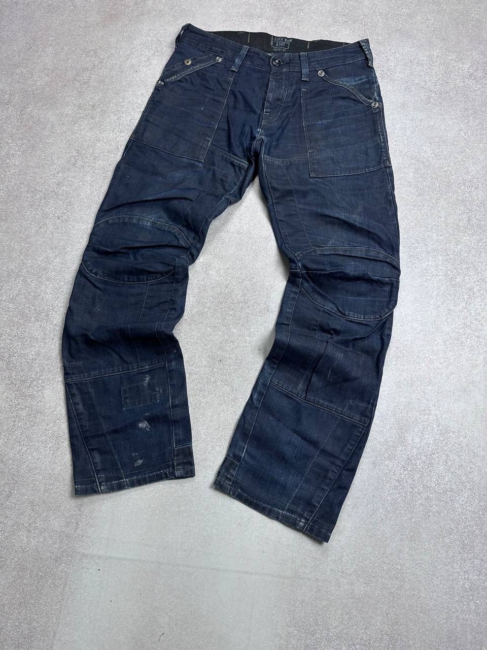 G-Star Vintage G-star Raw Moto Denim Y2K Cargo Pants 32x32 Size US 32 / EU 48 - 3 Thumbnail
