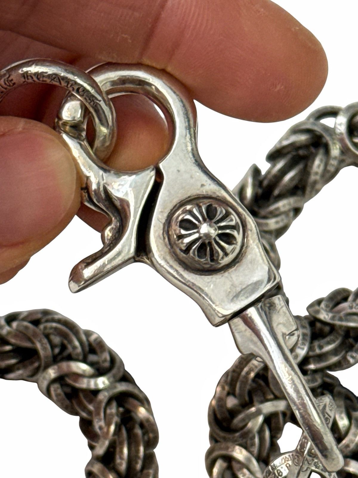 Chrome Hearts Interweave B Chain Wallet Rings Chain w Lobster Clasp Size ONE SIZE - 13 Thumbnail