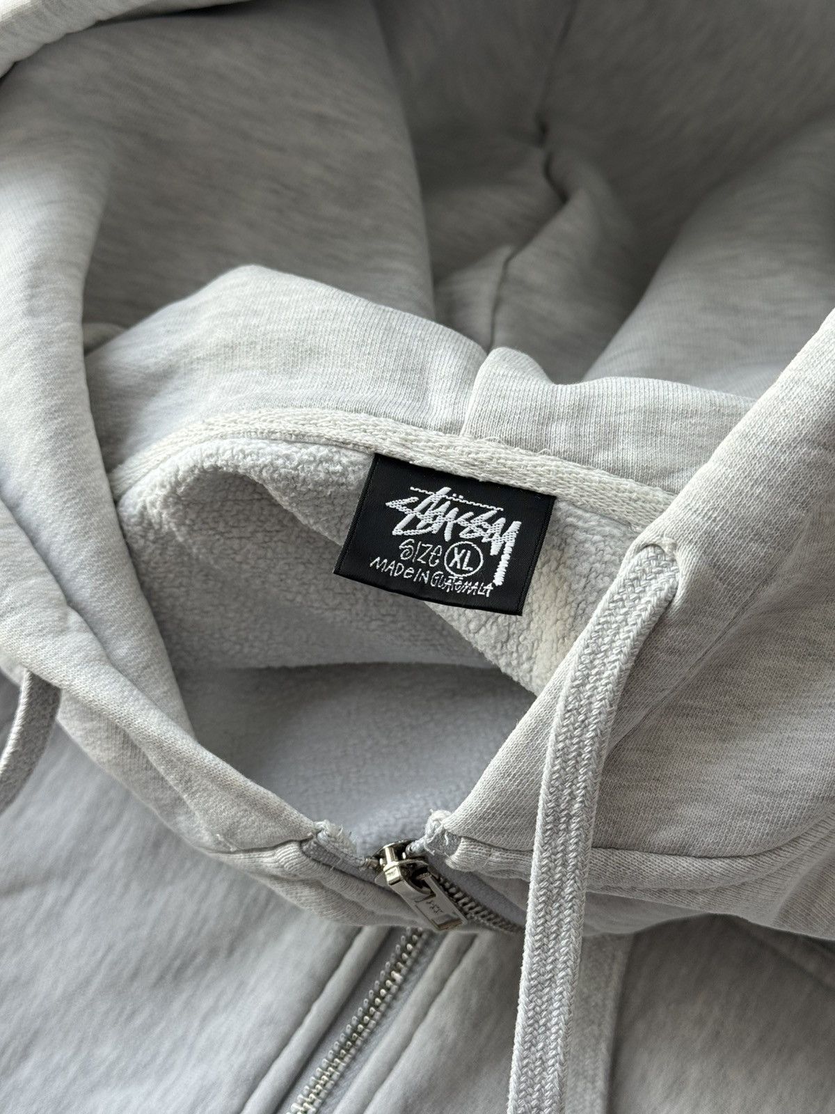 Stussy STUSSY Zip Up Reverse LOGO OVERSIZE Zip Up Gray HOODIE Size US XL / EU 56 / 4 - 9 Thumbnail