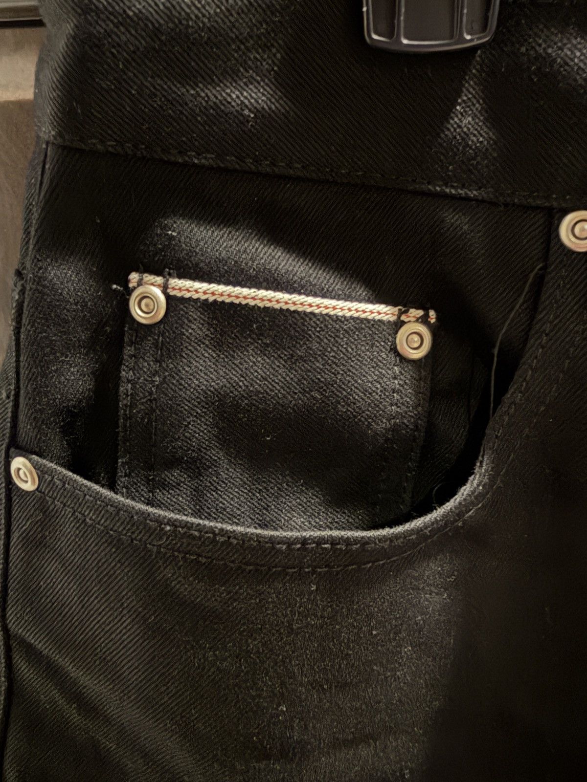 Other Berlinc Jet Black Japanese Selvedge Denim Size US 30 / EU 46 - 5 Thumbnail