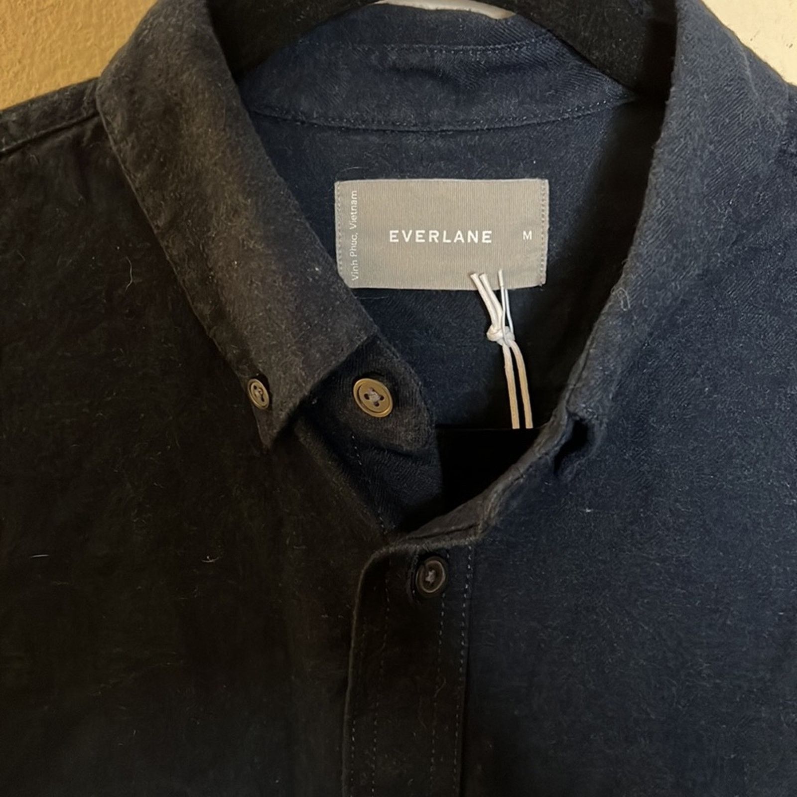 Everlane Everlane The Brushed Flannel Shirt - Heather Navy Size S Size US M / EU 48-50 / 2 - 7 Thumbnail