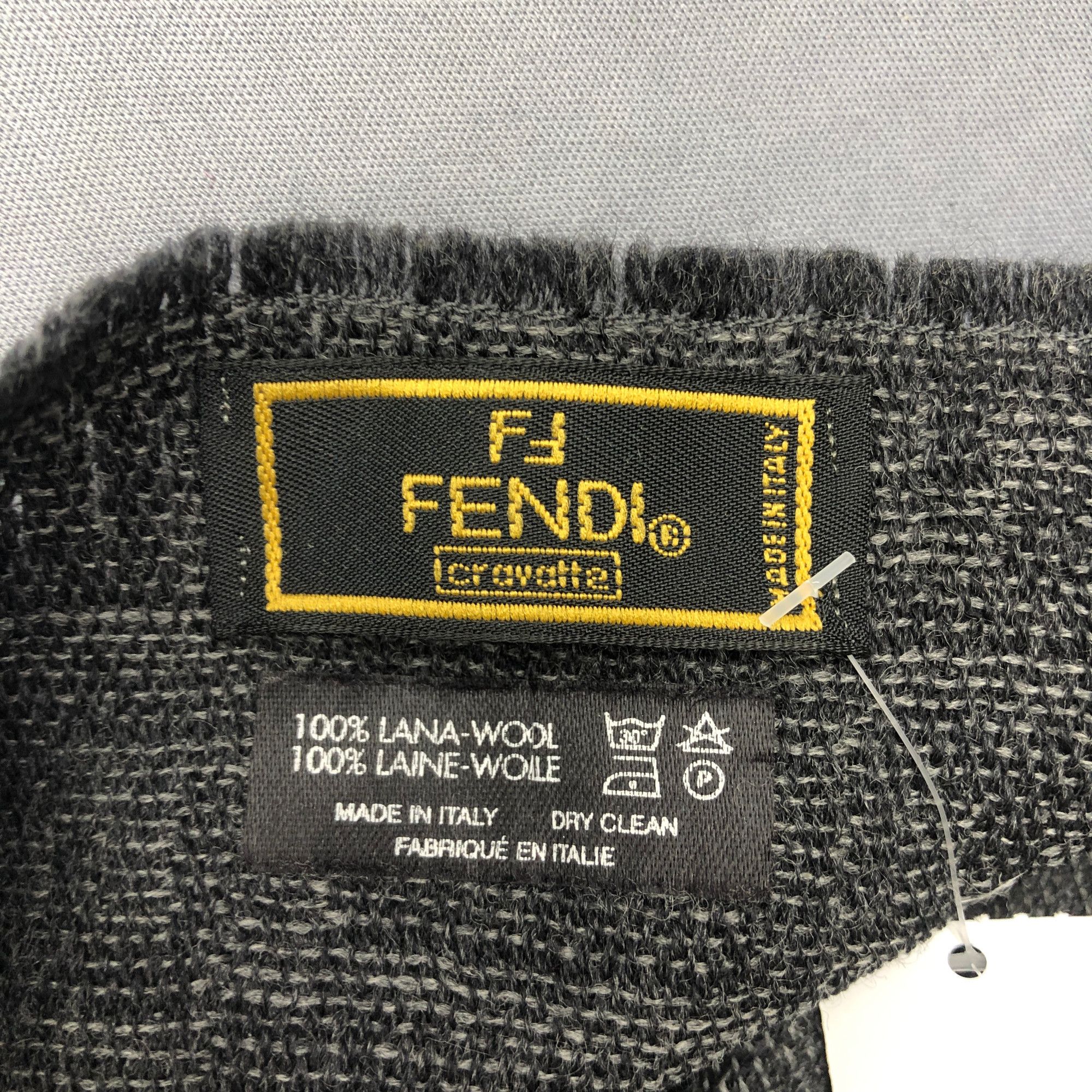 Fendi Vintage Fendi Scarf Muffler Wool FF Monogram Winter Scarves Size ONE SIZE - 4 Thumbnail